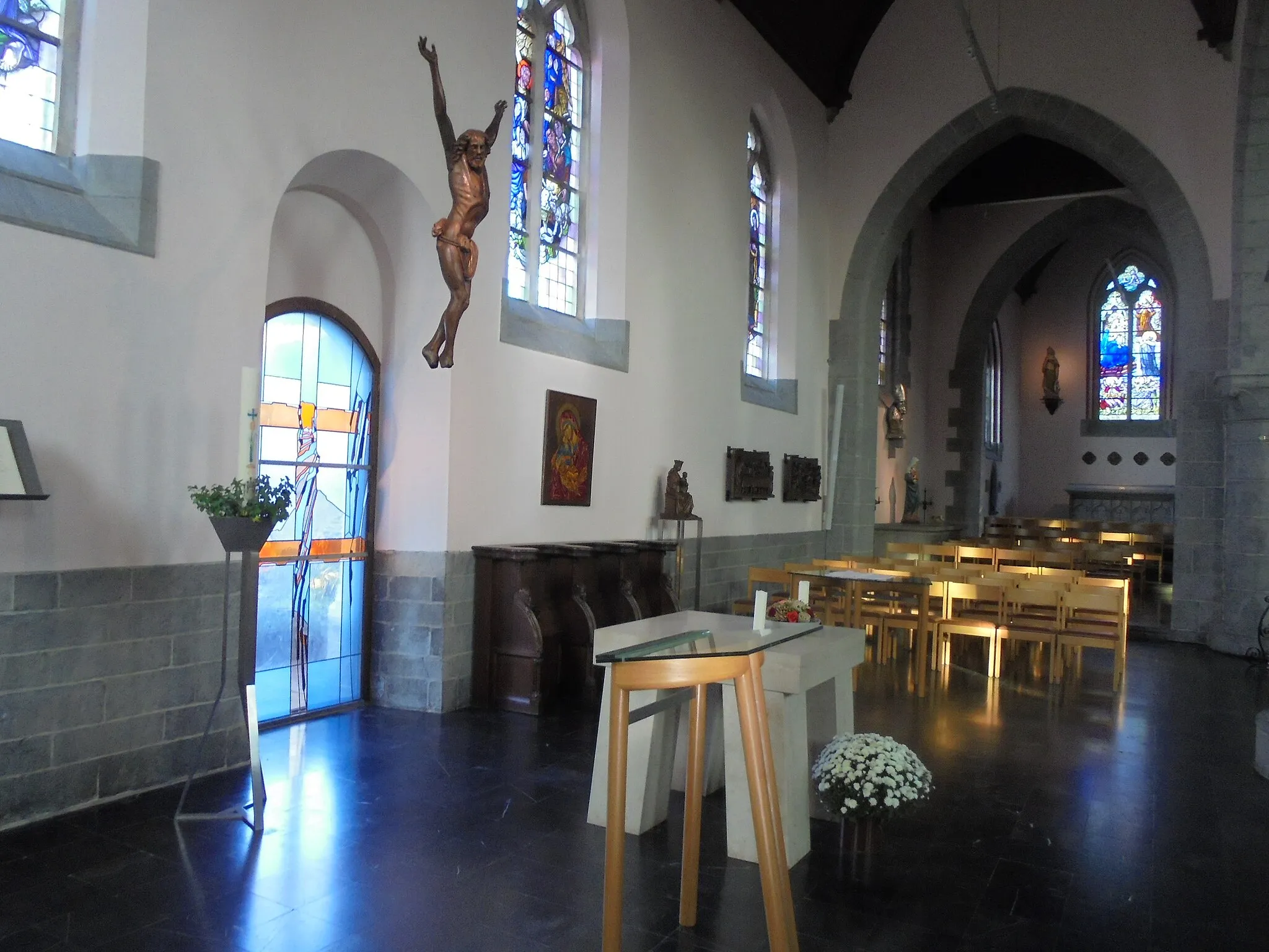 Photo showing: Onze-Lieve-Vrouw Geboorte en Sint-Eligiuskerk - Onze-Lieve-Vrouwstraat - Waarmaarde - Avelgem - West-Vlaanderen - België