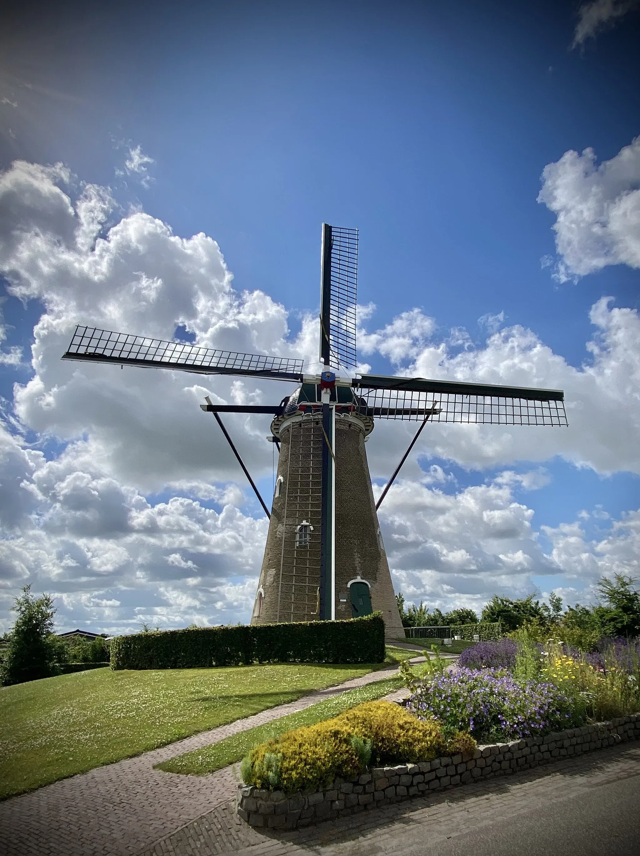 Photo showing: Wiatrak w Nieuwvliet