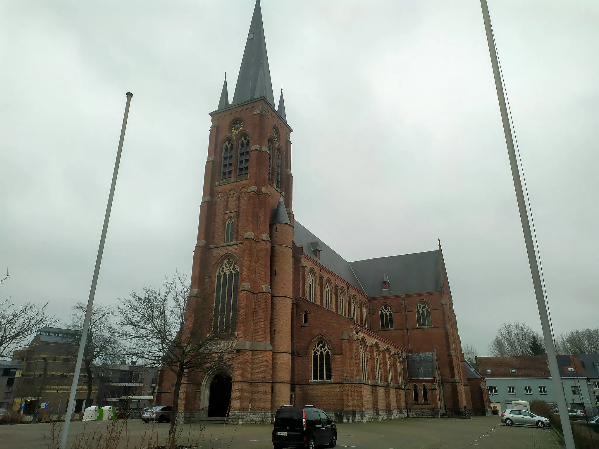 Photo showing: Vooraanzicht Sint-Amanduskerk in Eke