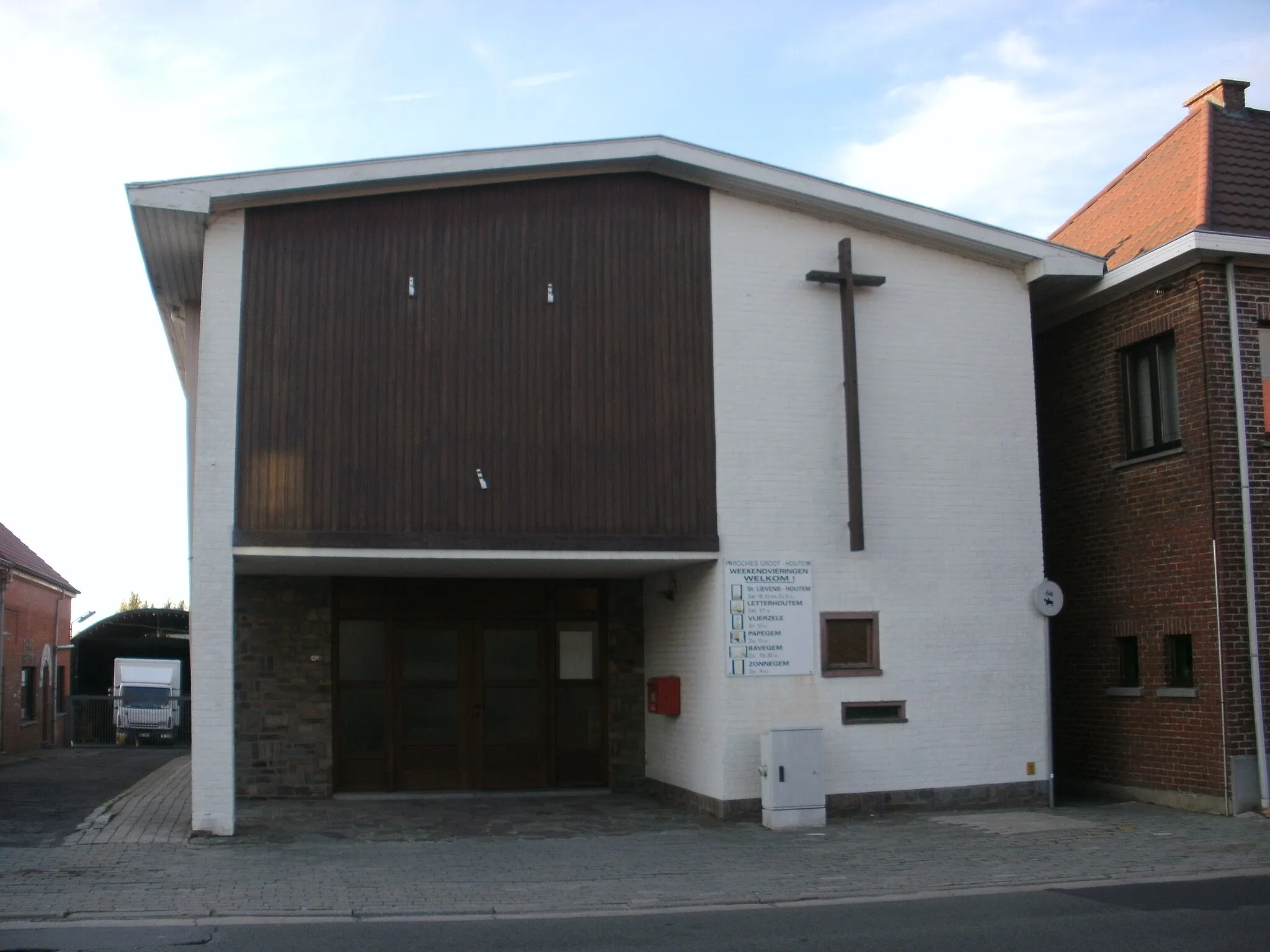 Photo showing: Papegem kerk