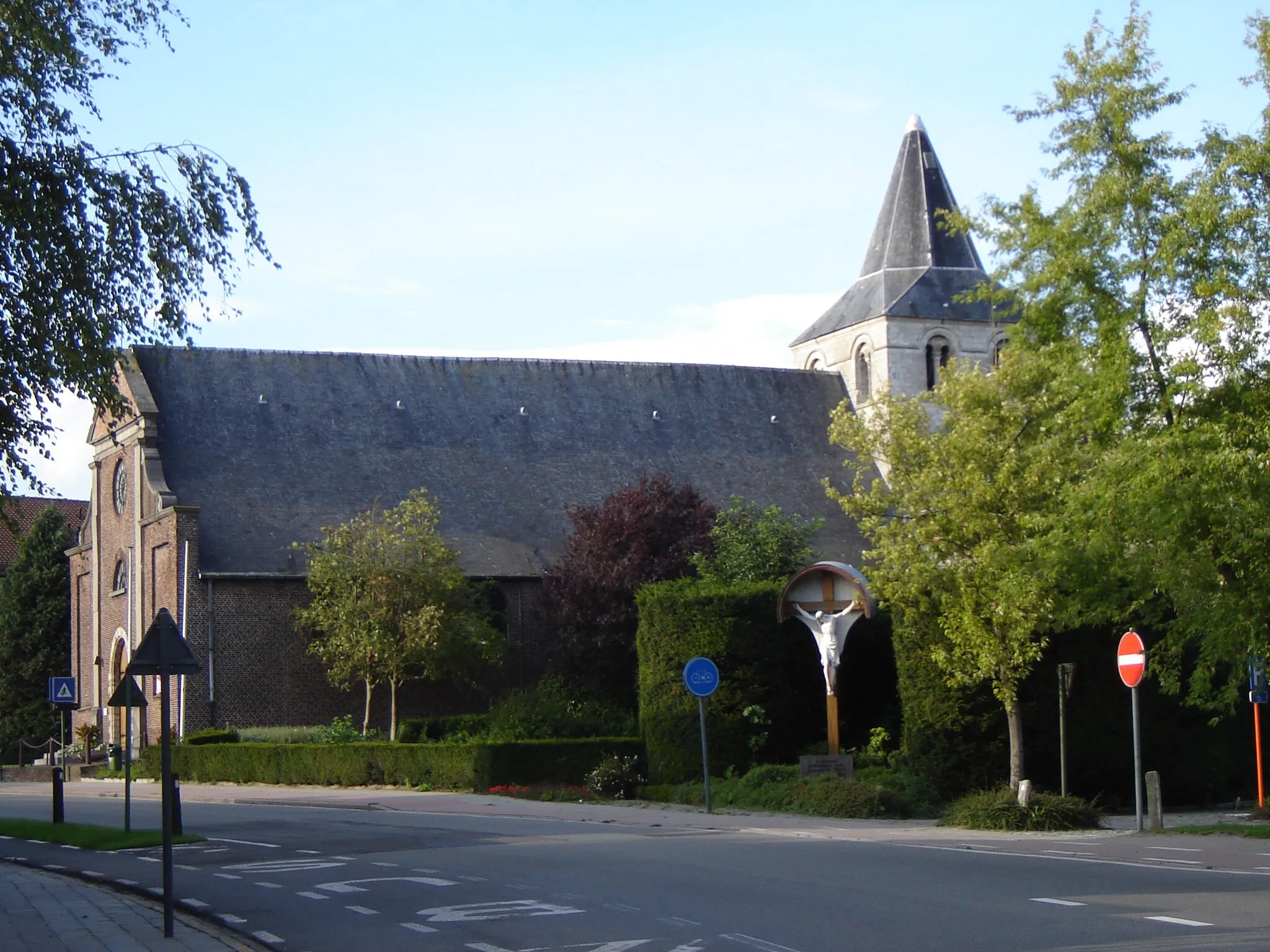 Photo showing: Sint-Niklaaskerk (church) in Rekkem, Menen, West-Flanders, Belgium