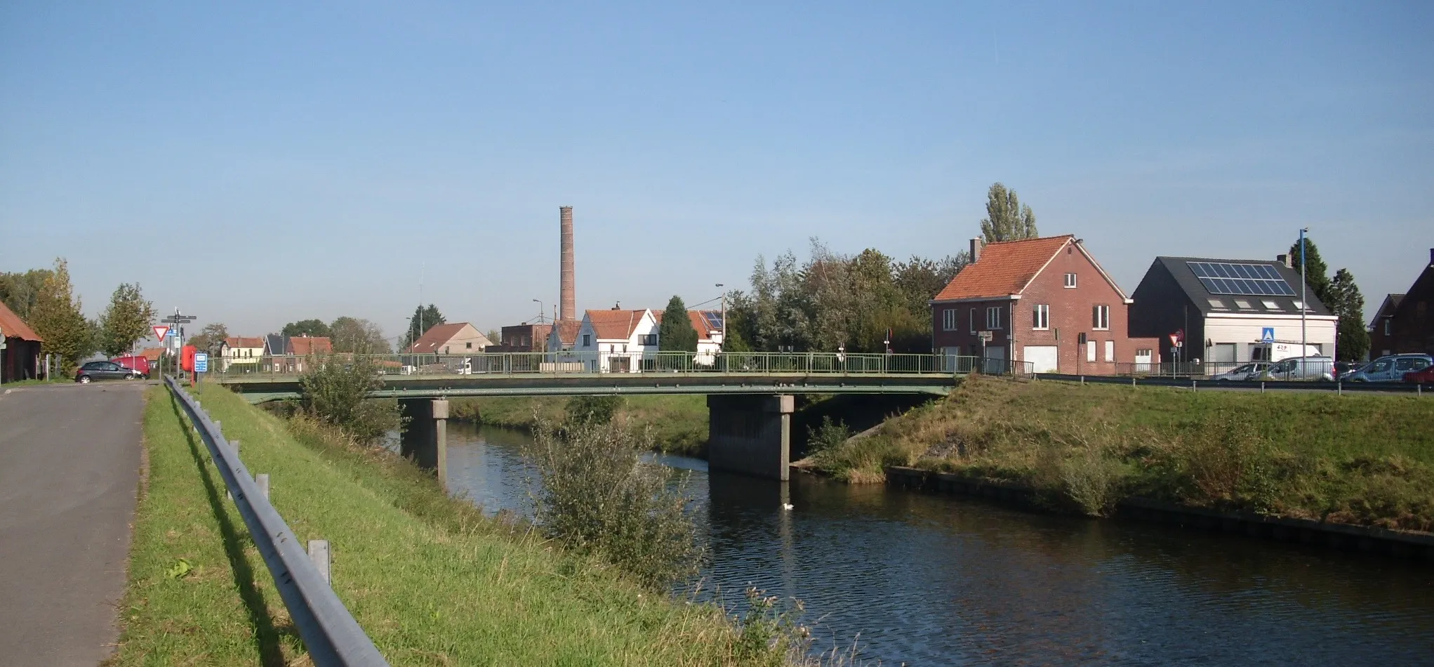Photo showing: Motjesbrug over het Schipdonkkanaal - verbind het Motje met de Grote Steenweg - Zomergem - Oost-Vlaanderen - België