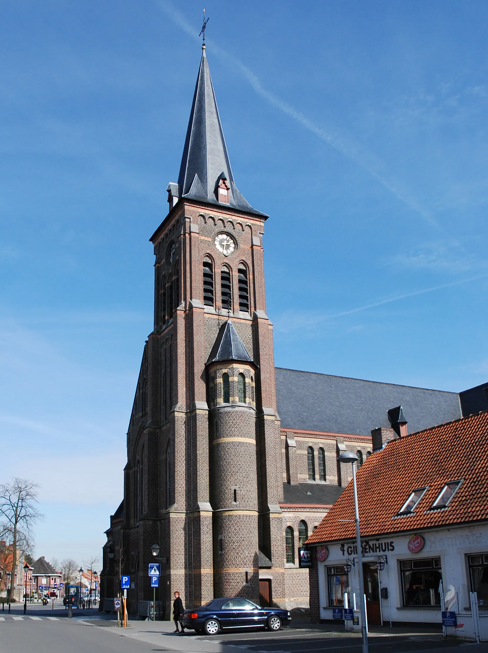 Photo showing: De kerk van De Pinte, België