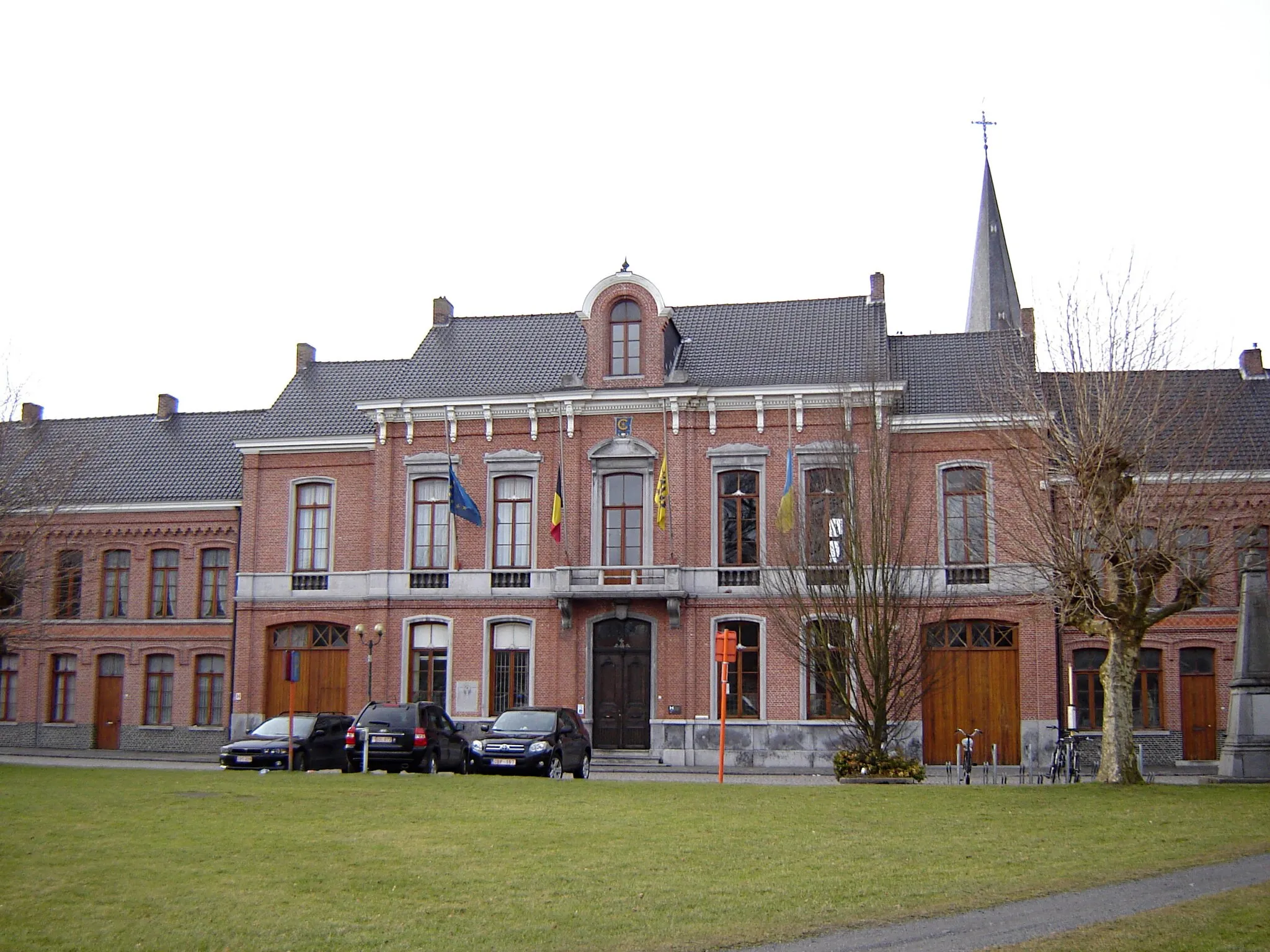 Photo showing: Former town hall of Sinaai. Sinaai, Sint-Niklaas, East Flanders, Belgium