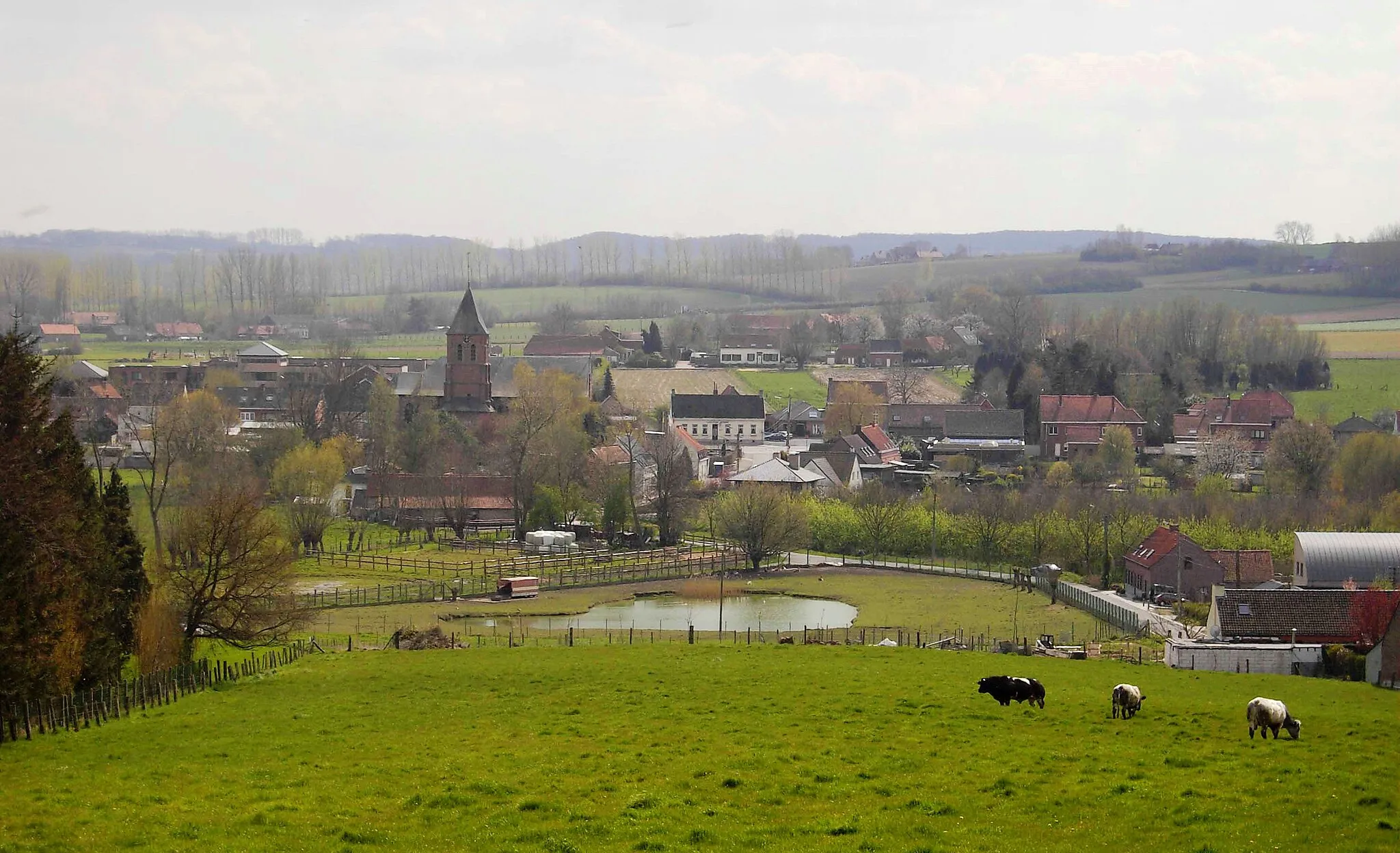 Photo showing: Maarke - Maarke-Kerkem - Maarkedal - Belgium - zicht op dorp.