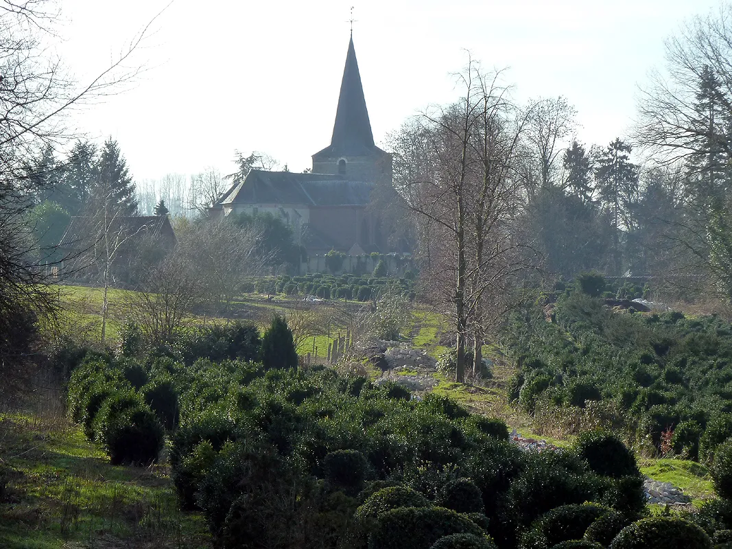 Photo showing: View on St. Quirinus from the valley