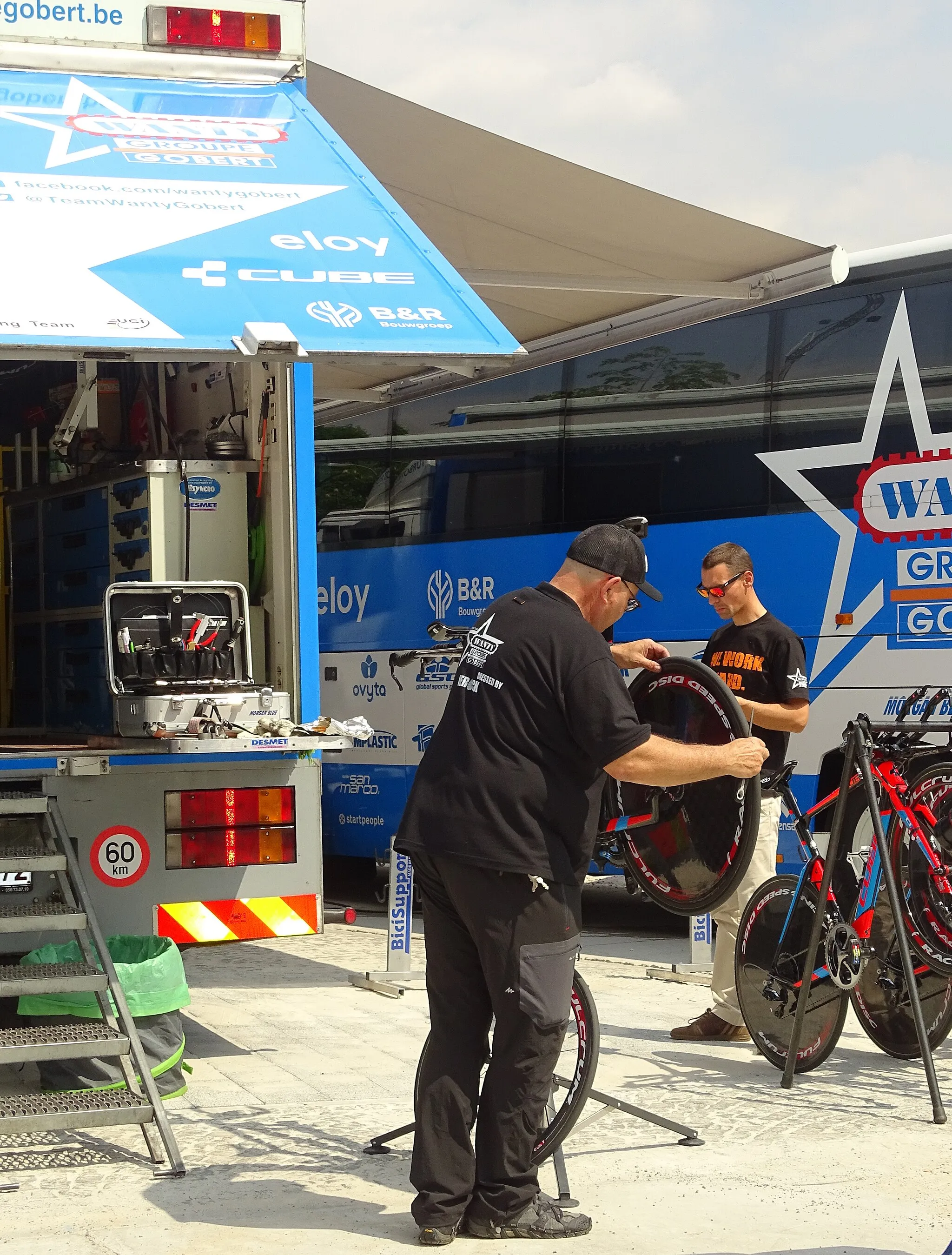 Photo showing: Reportage réalisé le mercredi 27 mai à l'occasion du prologue du Tour de Belgique 2015 à Bornem, Belgique.