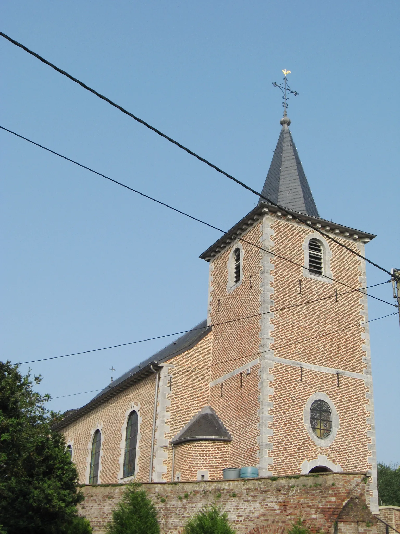 Photo showing: Church of Saint Trudo in Laar, Landen, Flemish Brabant, Belgium