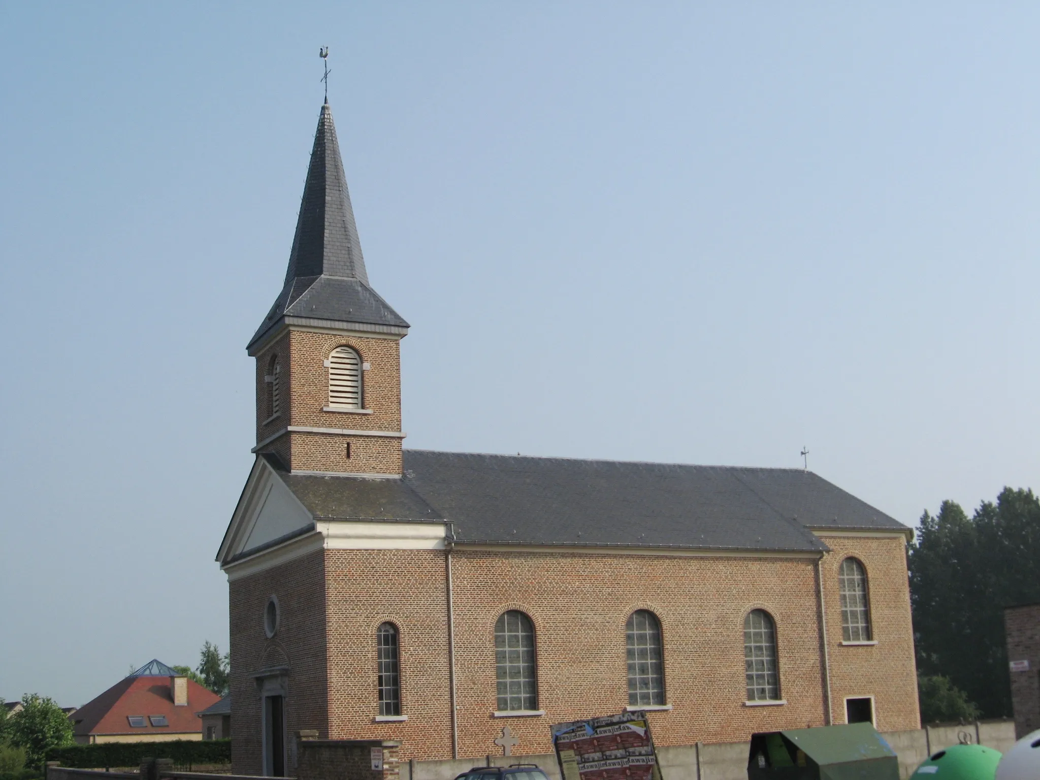 Photo showing: Church of Saint Martin in Eliksem, Landen, Flemish Brabant, Belgium