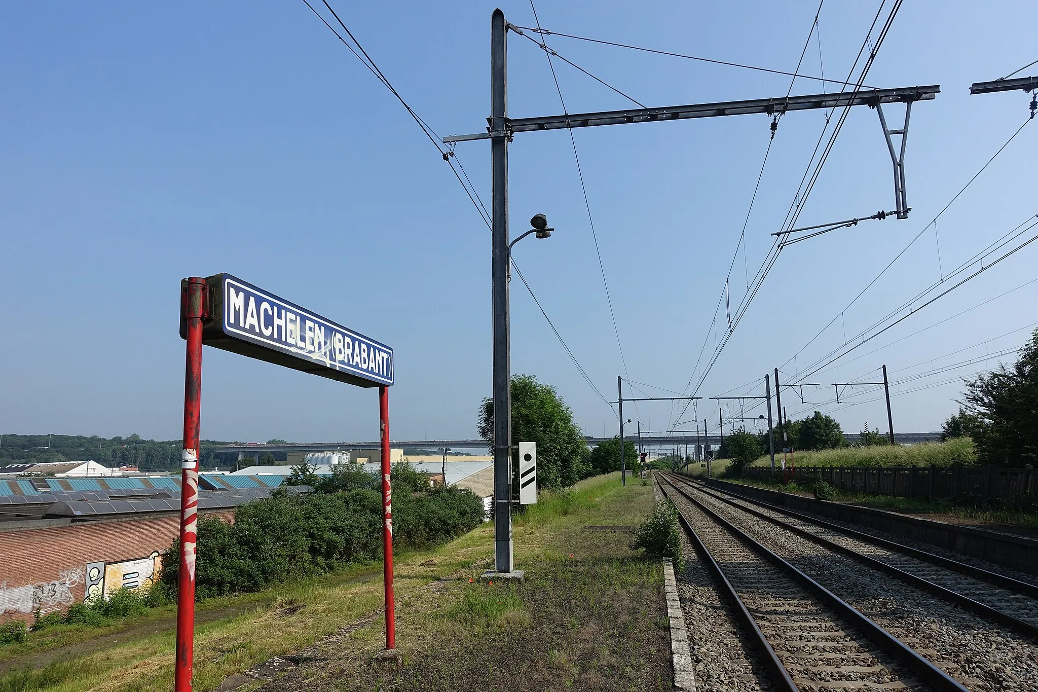 Photo showing: Station Machelen op spoorlijn 27