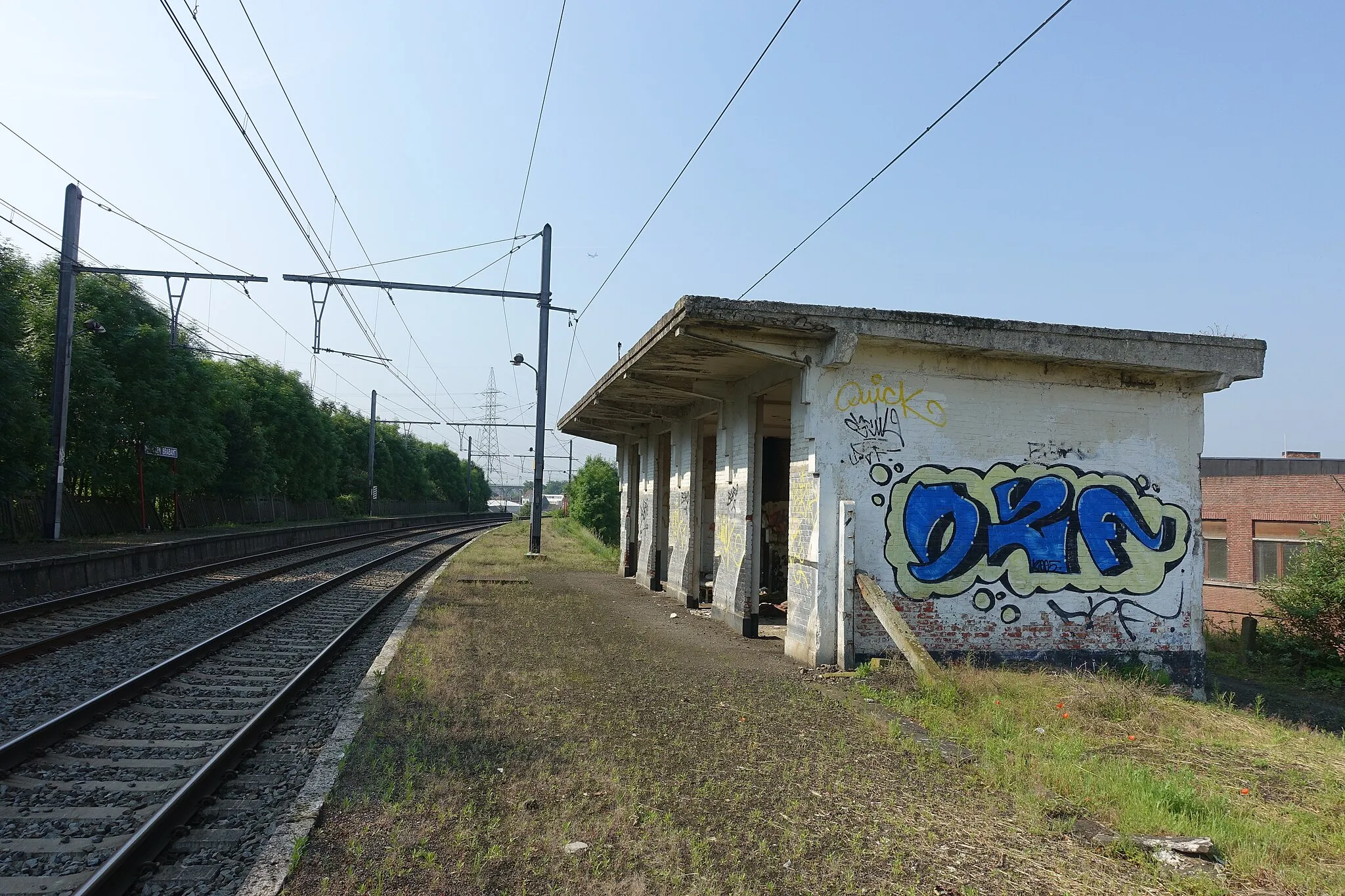 Photo showing: Station Machelen op spoorlijn 27
