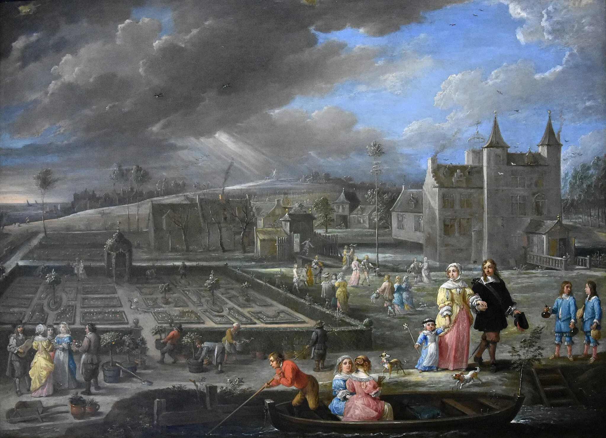 Photo showing: David Teniers de Jonge (1610-1690) De vier jaargetijden met het kasteel De Dry Torens te Perk, België waar Teniers een tijdlang woonde en waar zijn tweede vrouw Isabella de Fren overleed