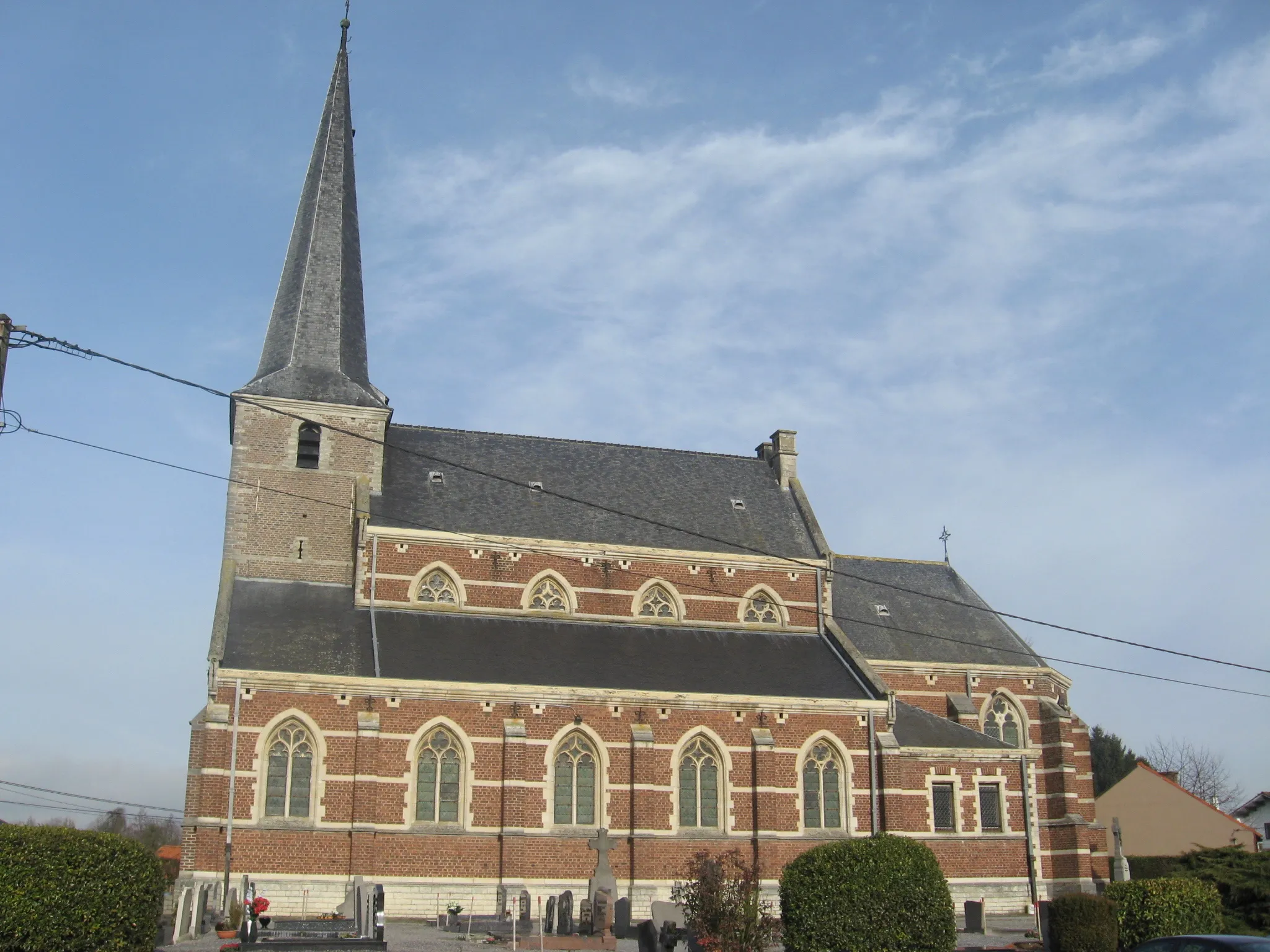 Photo showing: Church of Saint Andrew in Attenrode, Glabbeek, Flemish Brabant, Belgium