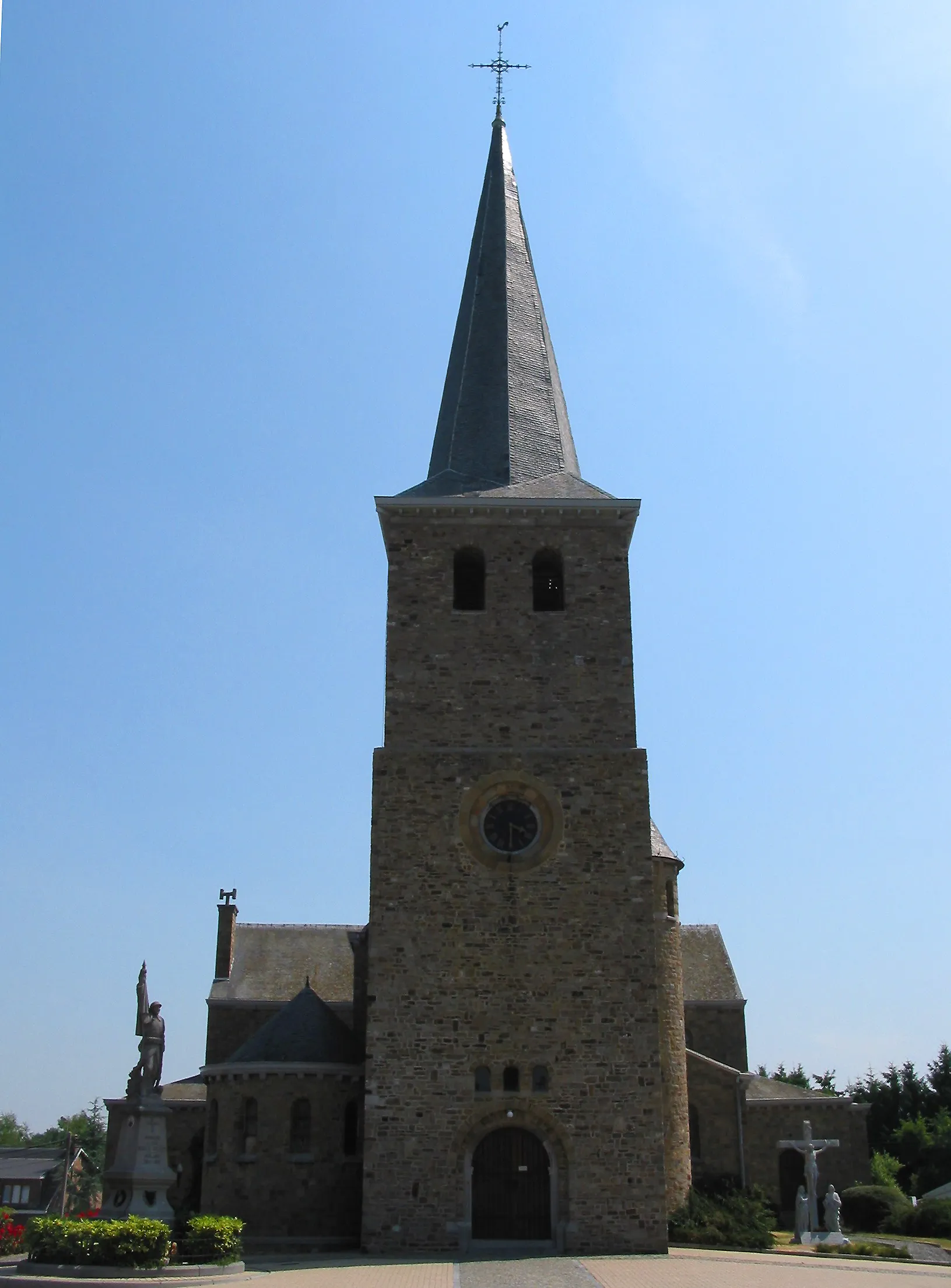 Photo showing: Verlaine (Belgium), the Saint Remigius' church.