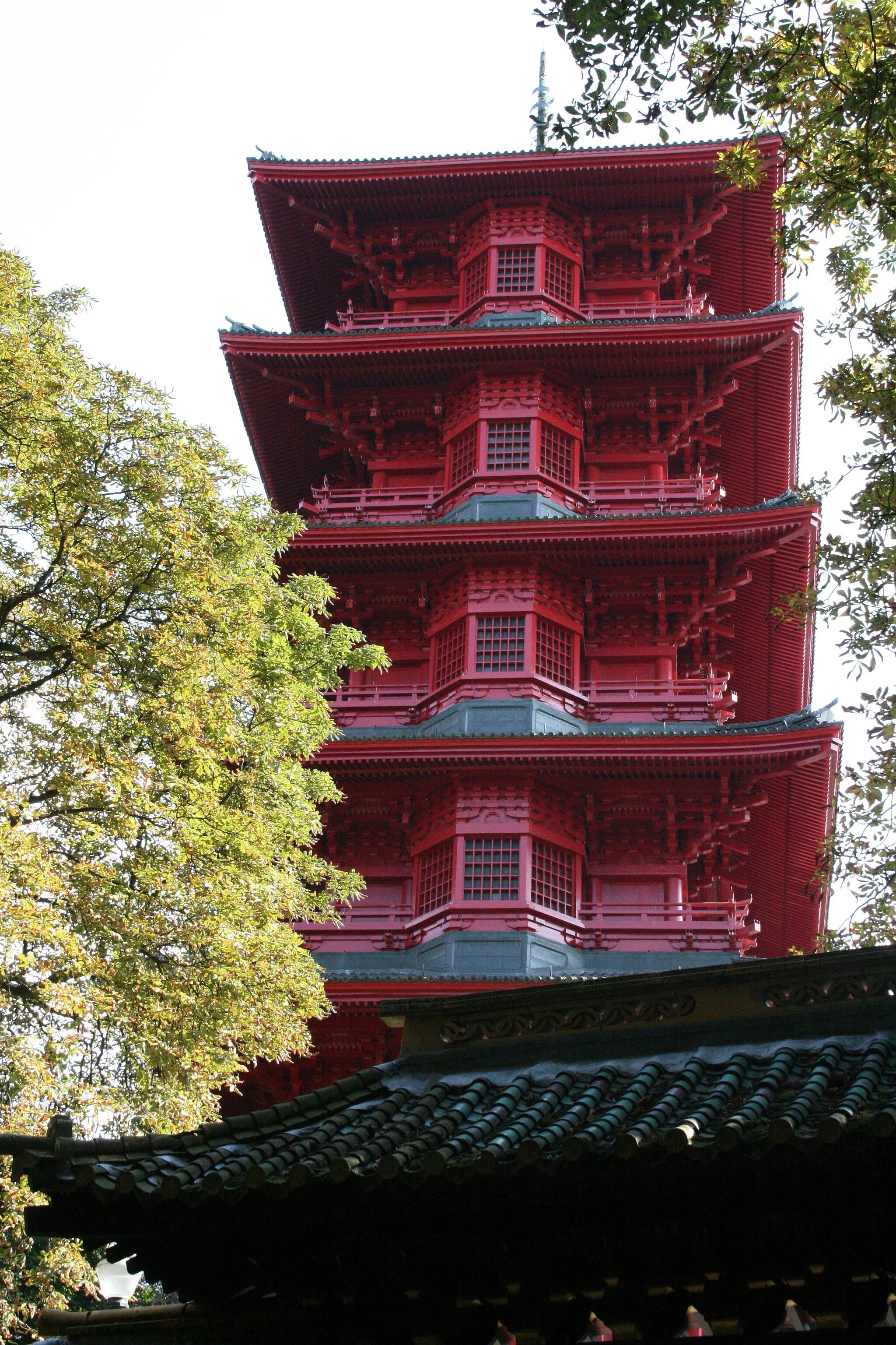 Photo showing: Museums of the Far East, avenue Van Praet, Laeken (Brussels). Japanese Tower