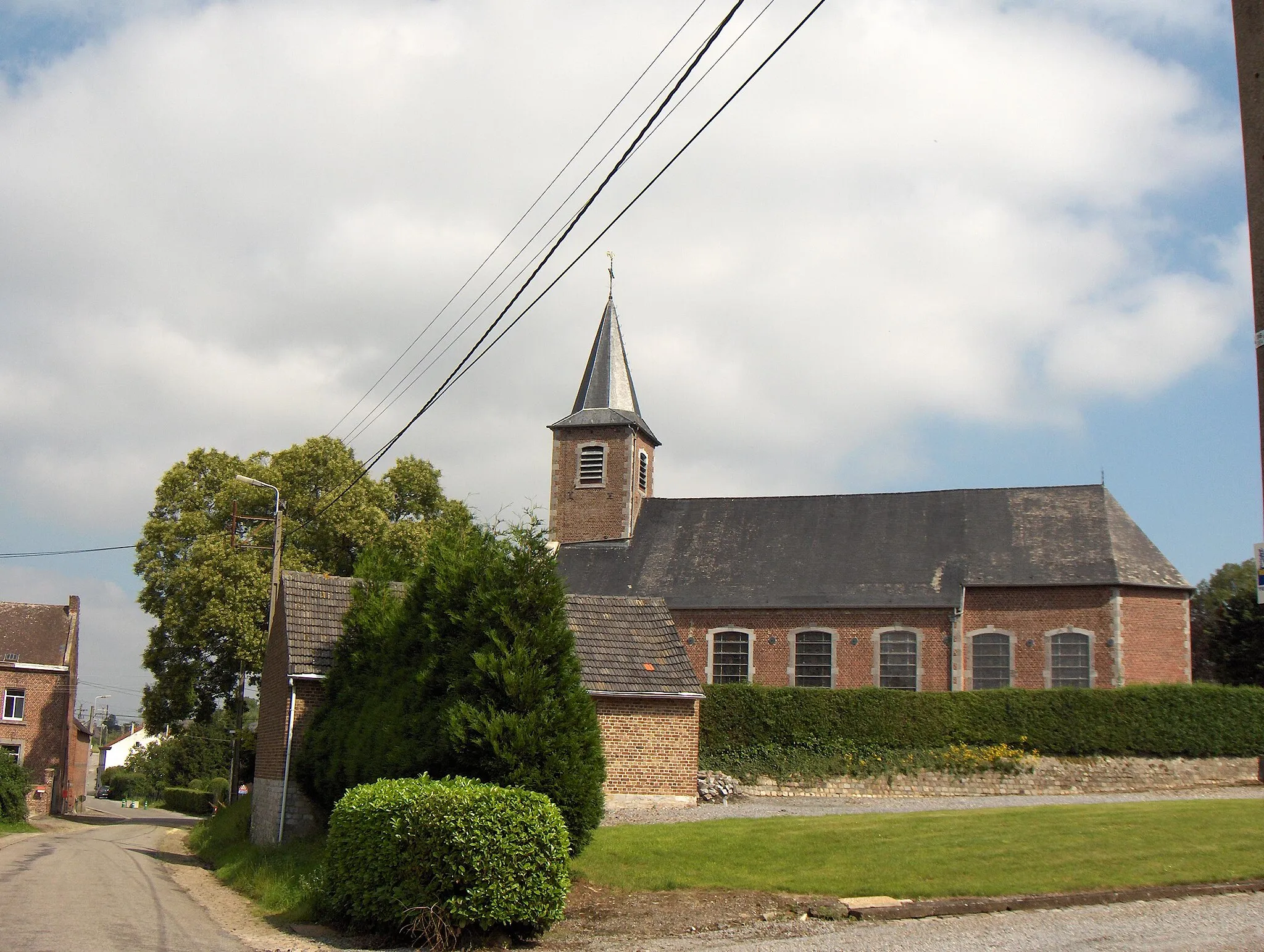 Photo showing: Bertrée (Ortsteil der Gemeinde Hannut, Belgien, Prov. Lüttich), Dorfkirche