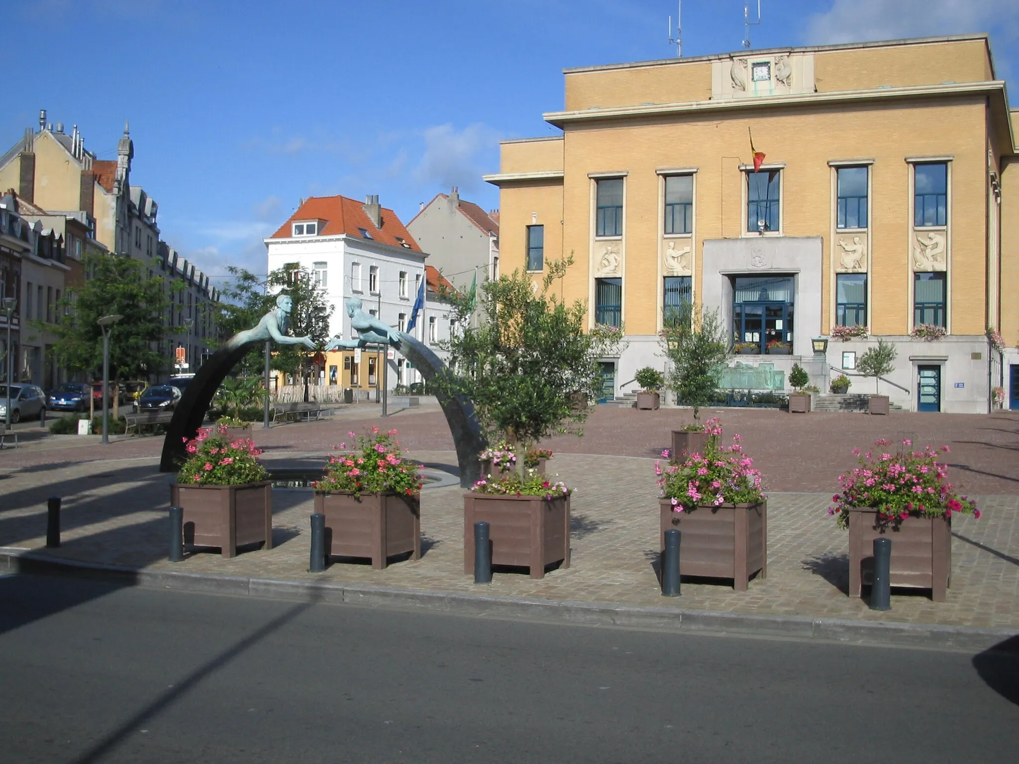 Photo showing: Maison communale de Koekelberg. Place Henri Vanhuffel.