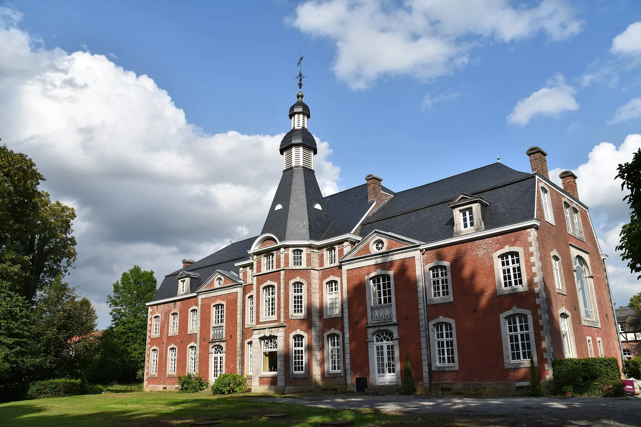 Photo showing: Château de Boelhe - Vue du côté de l'étang (ouest-nord-ouest)