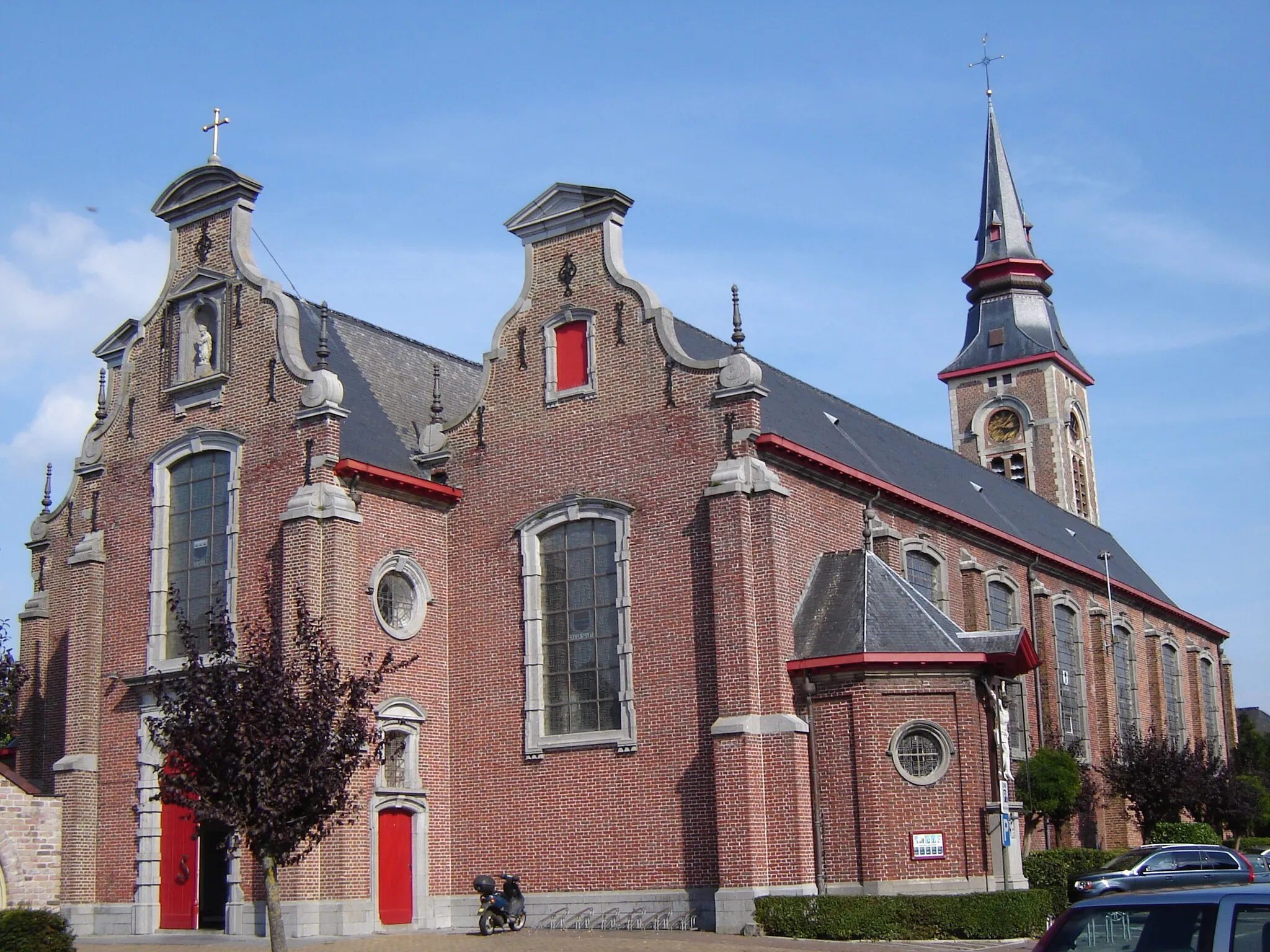 Photo showing: Church of Saint Lambert in Oedelem. Oedelem, Beernem, West Flanders, Belgium