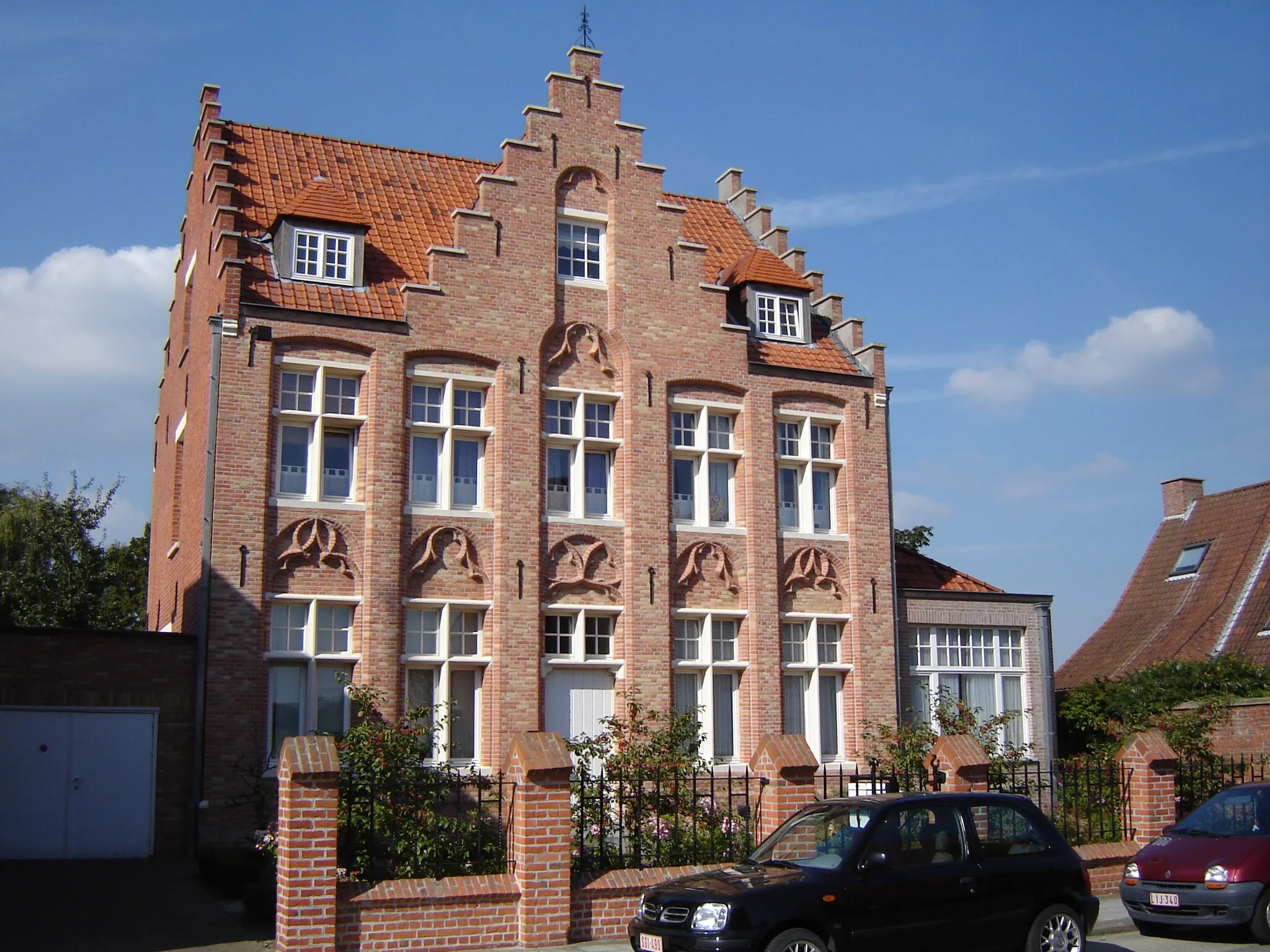 Photo showing: Rectory of Oostveld. Oostveld, Oedelem, Beernem, West Flanders, Belgium
