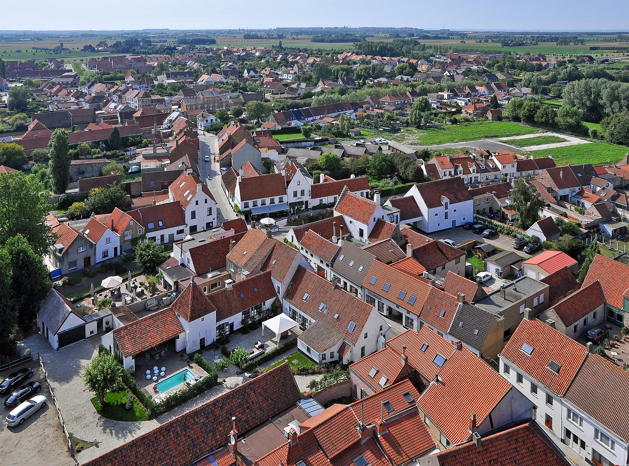 Photo showing: Lissewege (Bruges, Belgium): general view of the village