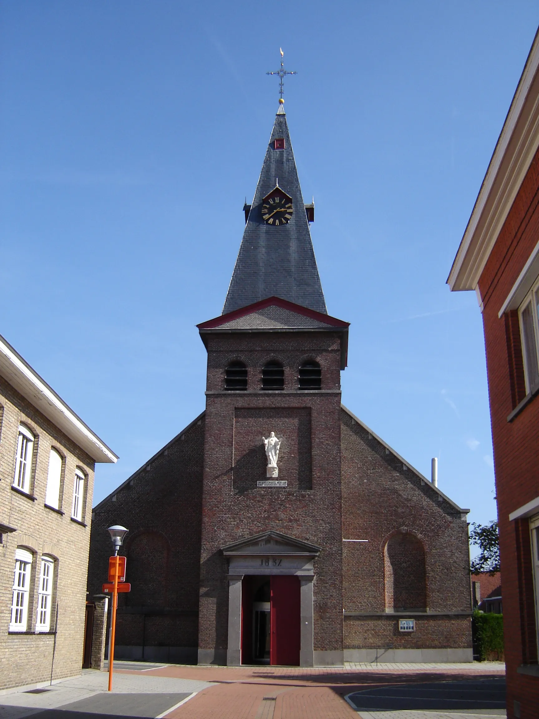 Photo showing: Church of Saint George in Sint-Joris. Sint-Joris, Beernem, West Flanders, Belgium