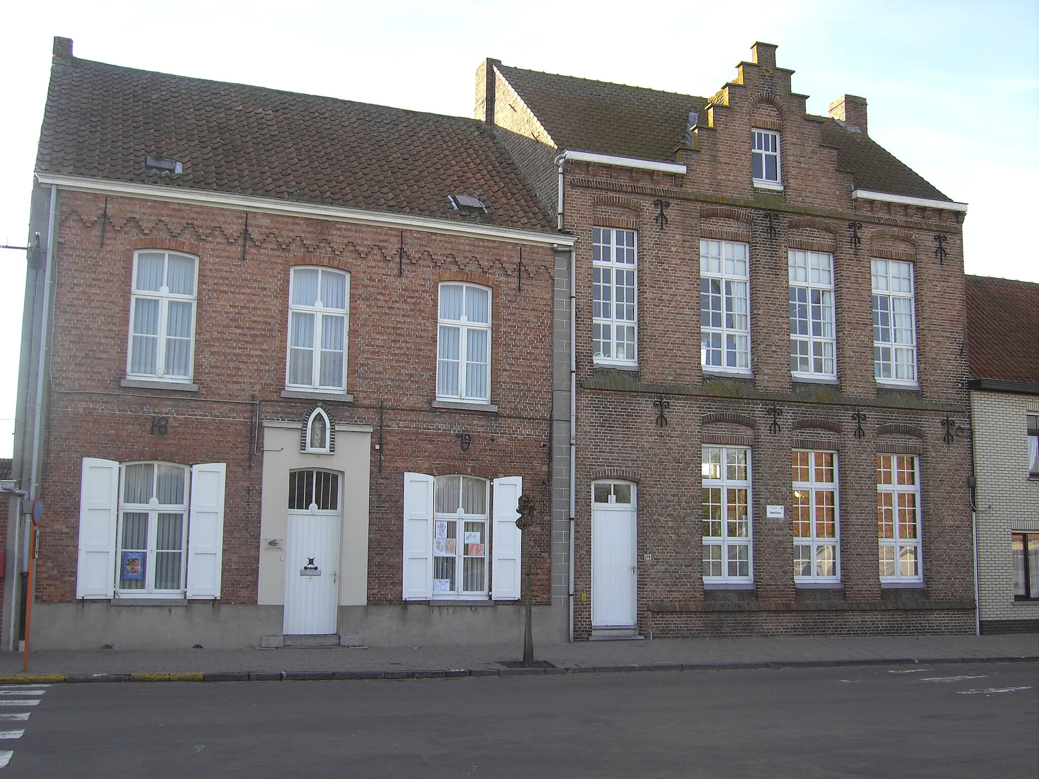 Photo showing: Vrije Basisschool De Parel - Donkstraat - Donk - Maldegem - Oost-Vlaanderen - België