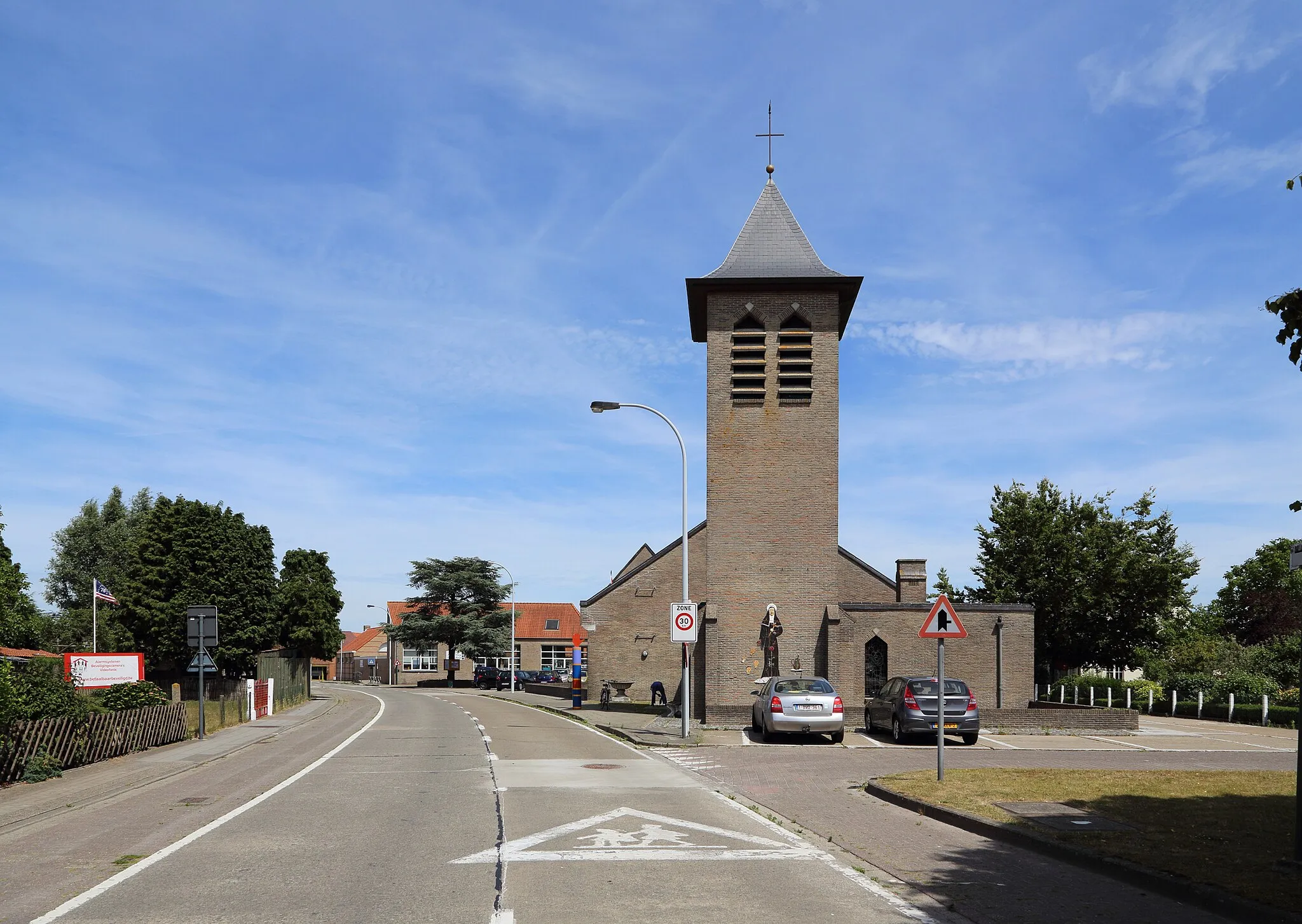 Photo showing: Moerkerke (municipality of Damme, province of West Flanders, Belgium): the 'De Hoorn' hamlet