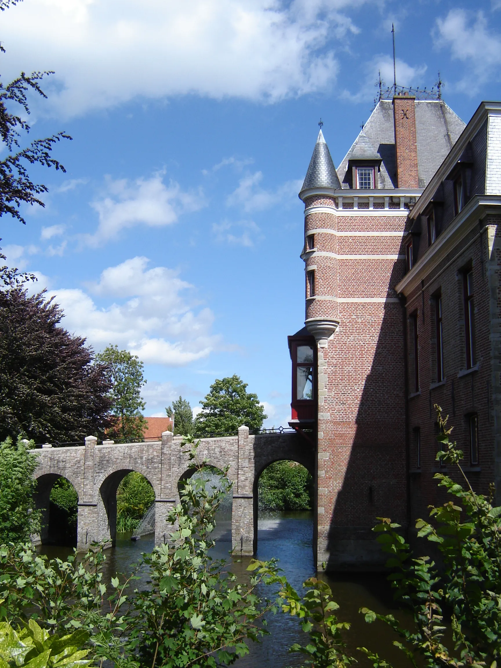 Photo showing: "Kasteel van Moerkerke" (Moerkerke Castle) in Moerkerke. Moerkerke, Damme, West Flanders, Belgium