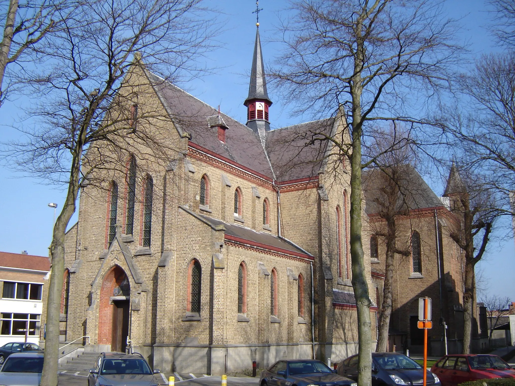 Photo showing: Sint-Monicakerk in De Haan Church of Saint Monica in De Haan. De Haan, West Flanders, Belgium
