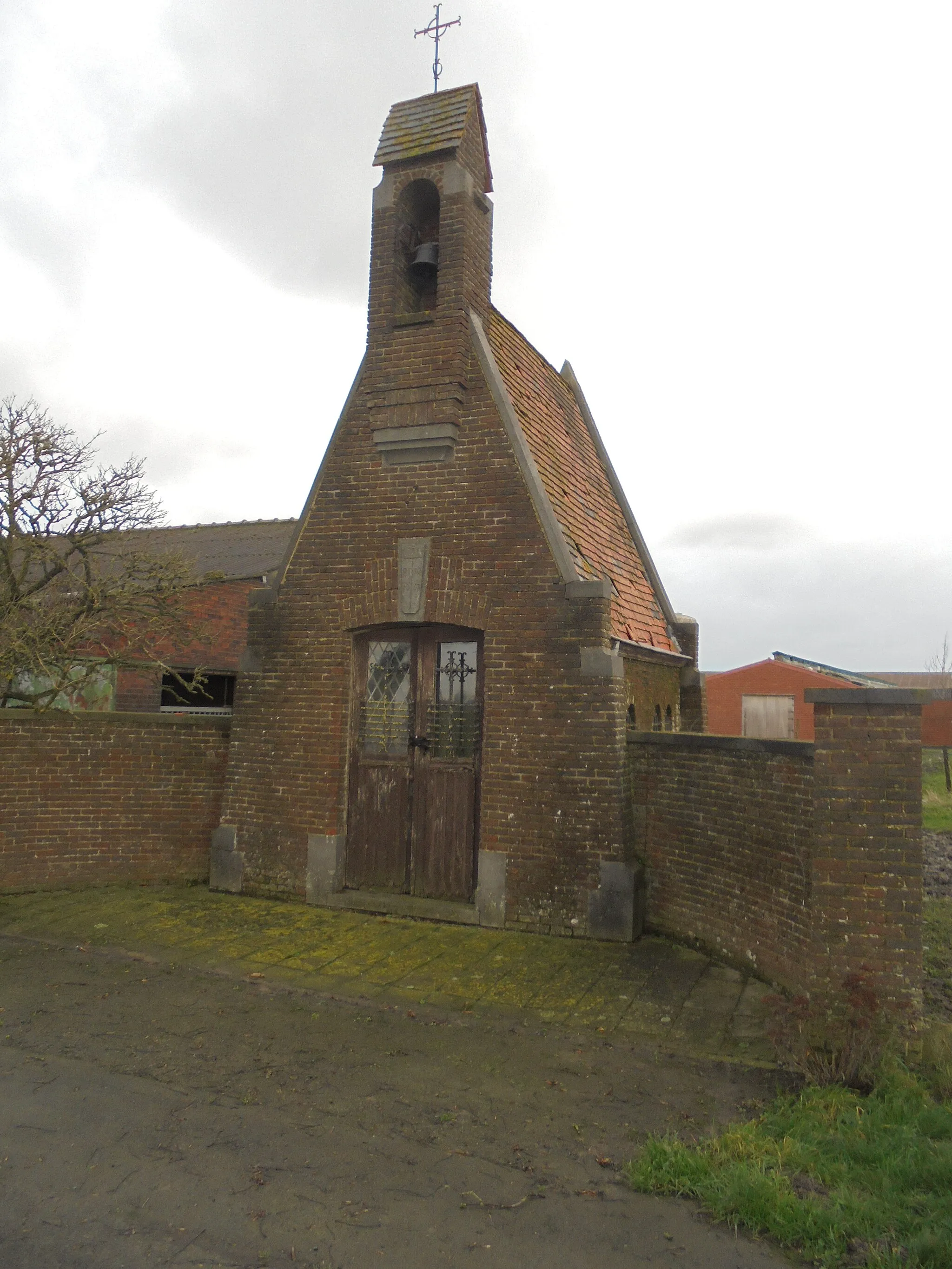 Photo showing: Kapel Onze-Lieve-Vrouw van Lourdes (1947) - Waalbosstraat - Schuiferskapelle - Tielt - West-Vlaanderen - België.