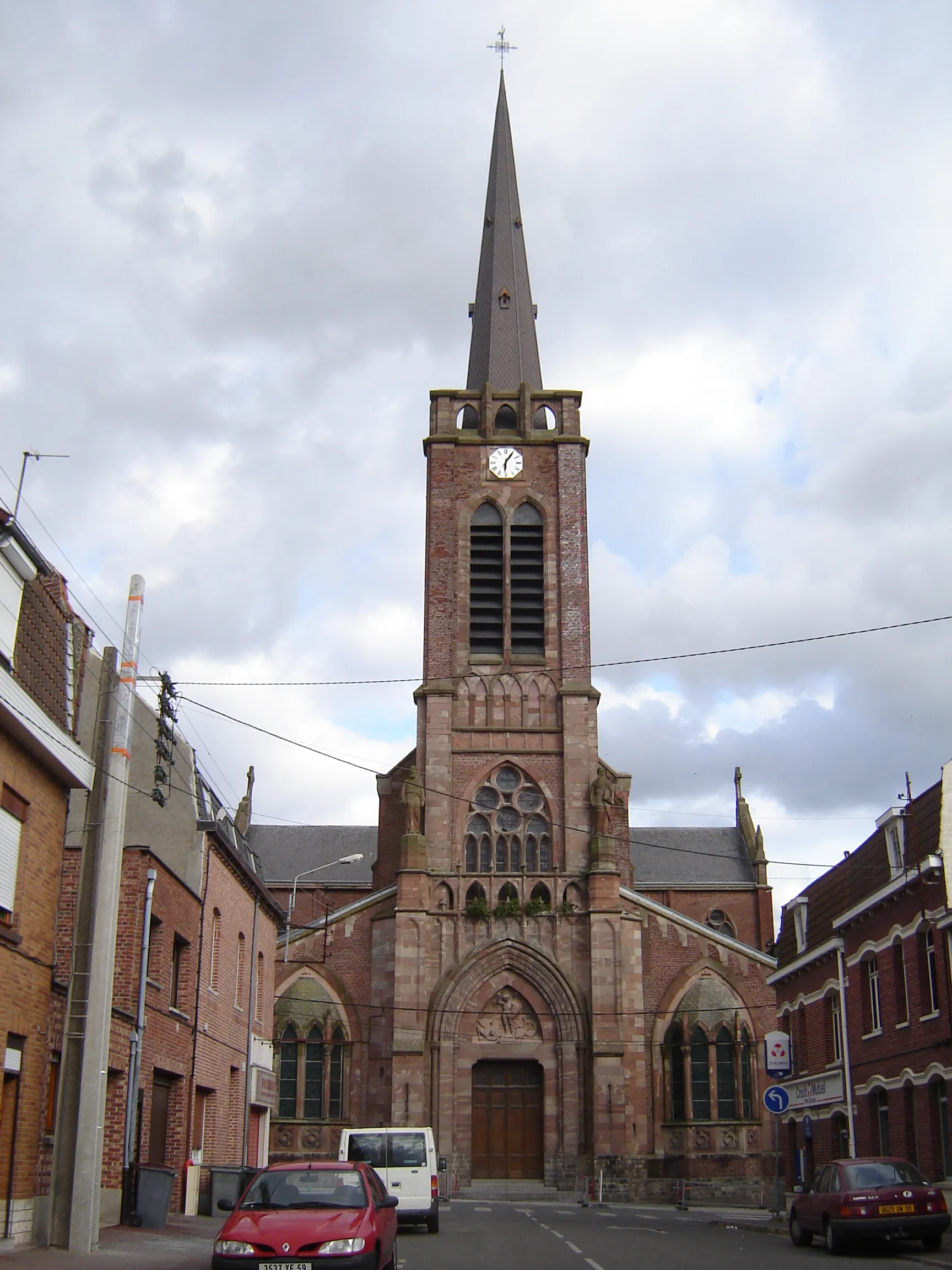 Photo showing: Church of Saint Michael in Quesnoy-sur-Deûle. Quesnoy-sur-Deûle, Nord, Nord-Pas-de-Calais, France