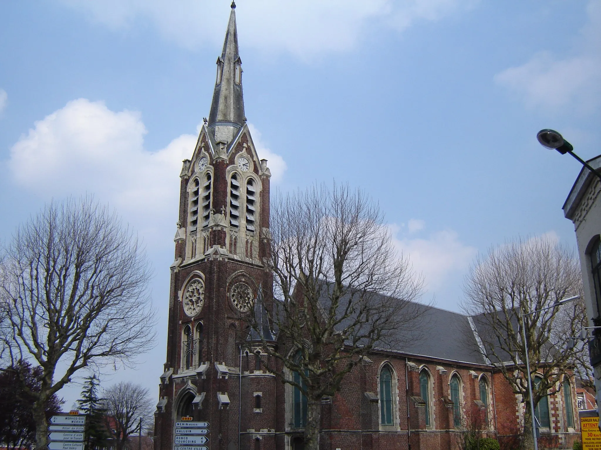 Photo showing: Eglise Saint-Martin in Bousbecque, Nord, Nord-Pas-de-Calais, France.