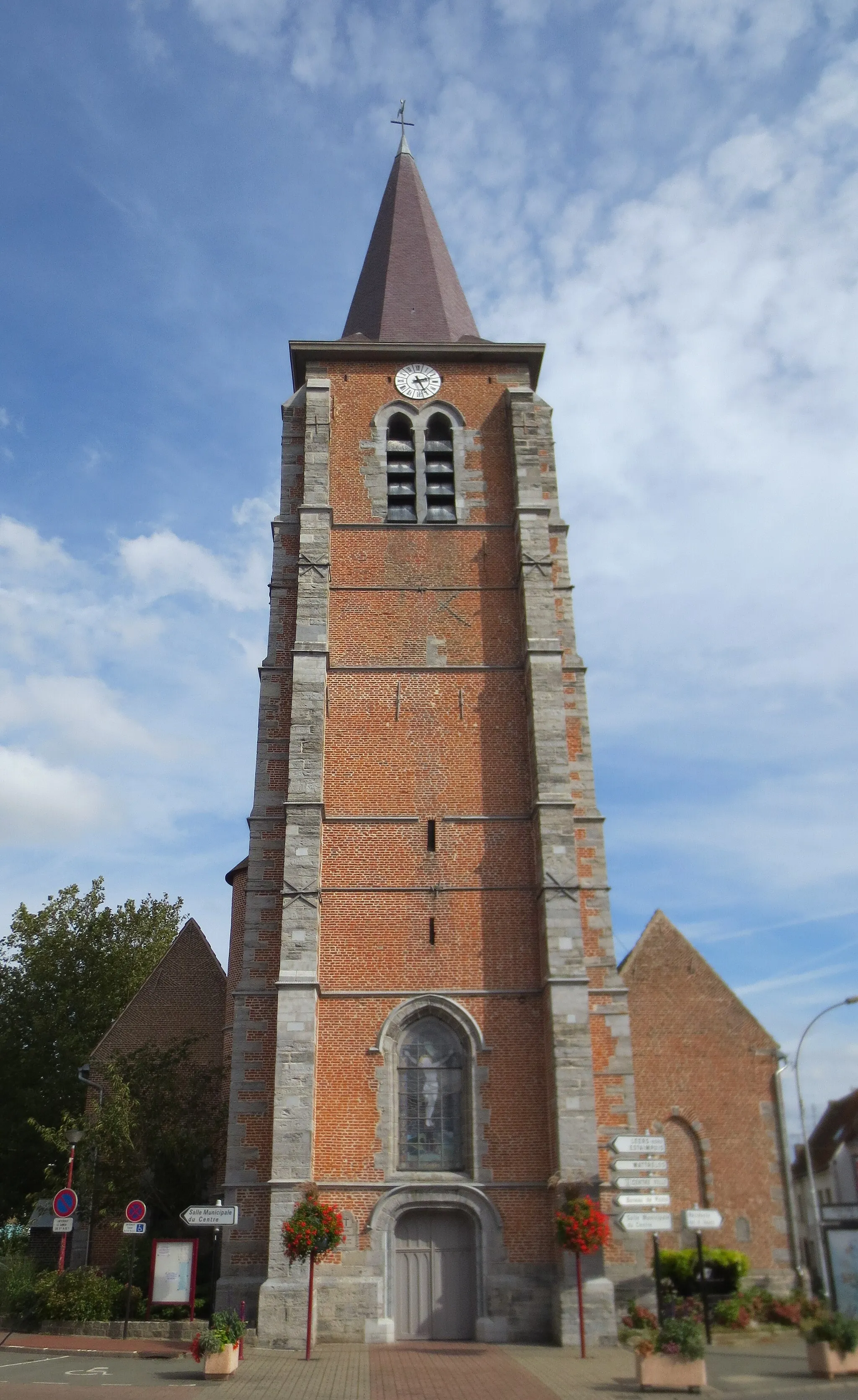 Photo showing: L'église de Leers.