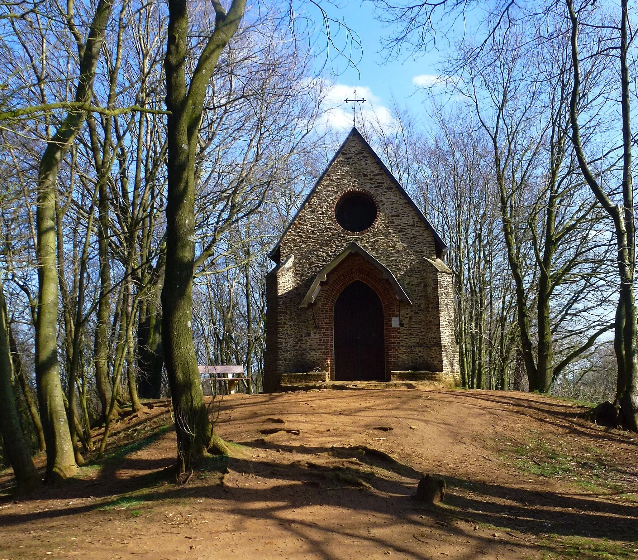 Photo showing: Chapelle catholique de la Passion du Mont des Cats., sur le GR128.- Flandre française, Nord-Pas-de-Calais-Picardie France.