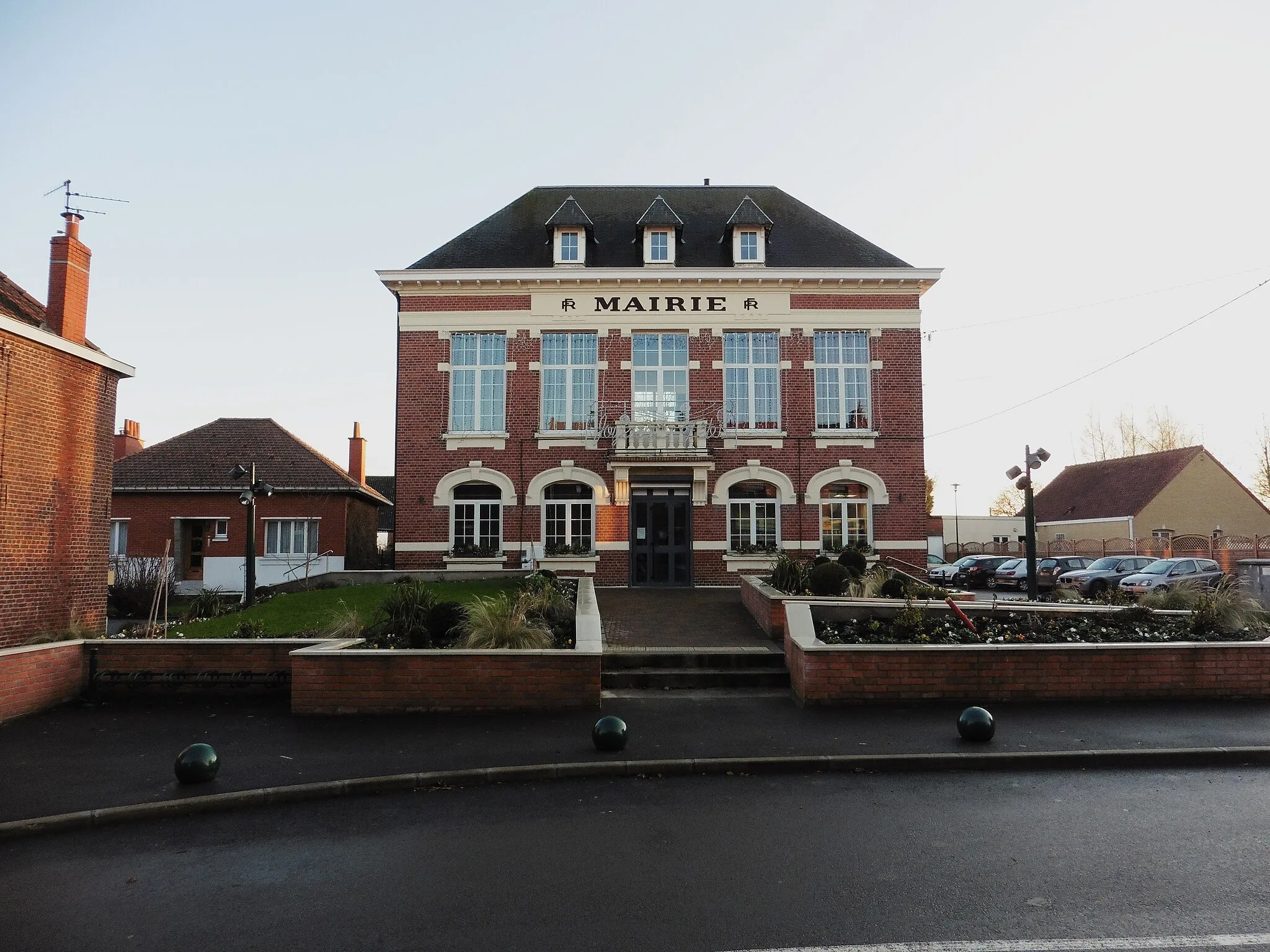Photo showing: La mairie Aubers dans le Nord Nord-Pas-de-Calais.- France.