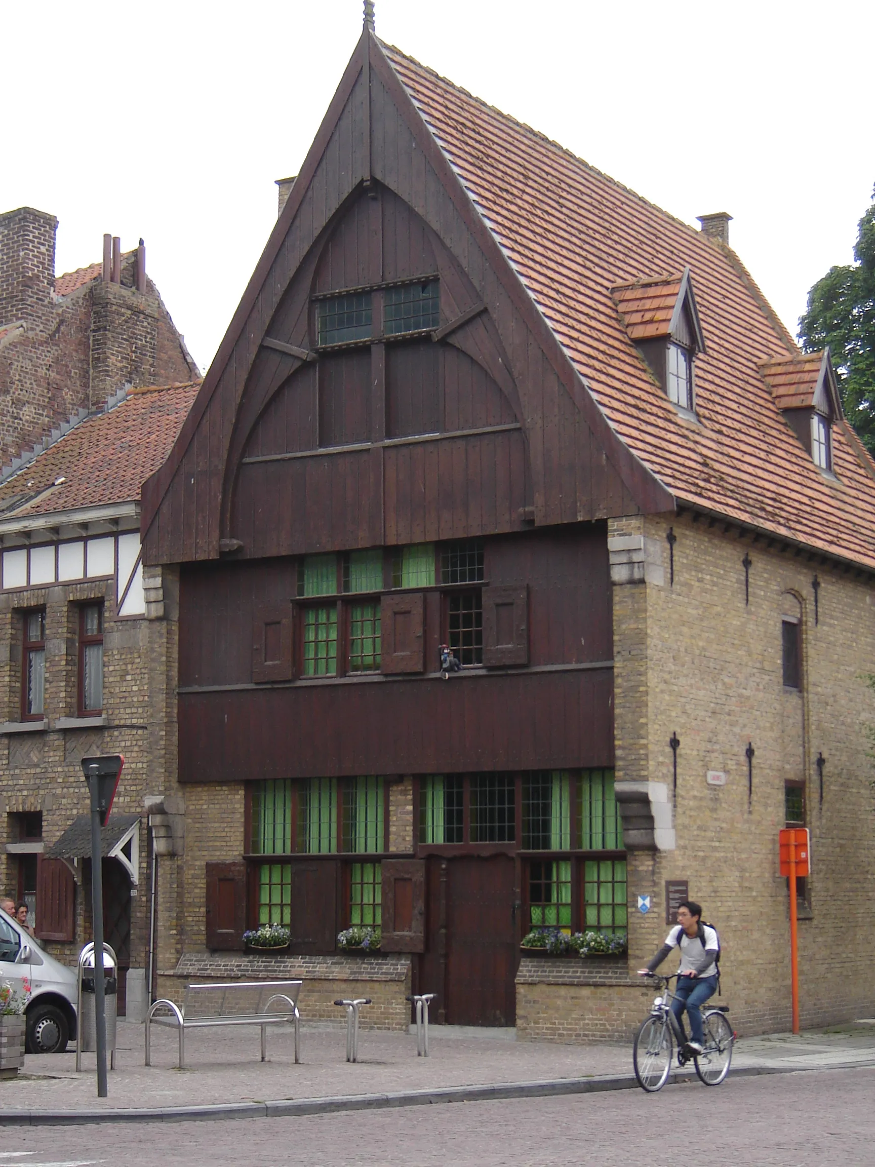 Photo showing: Wooden House in Rijselstraat street in Ieper, West Flanders, Belgium
