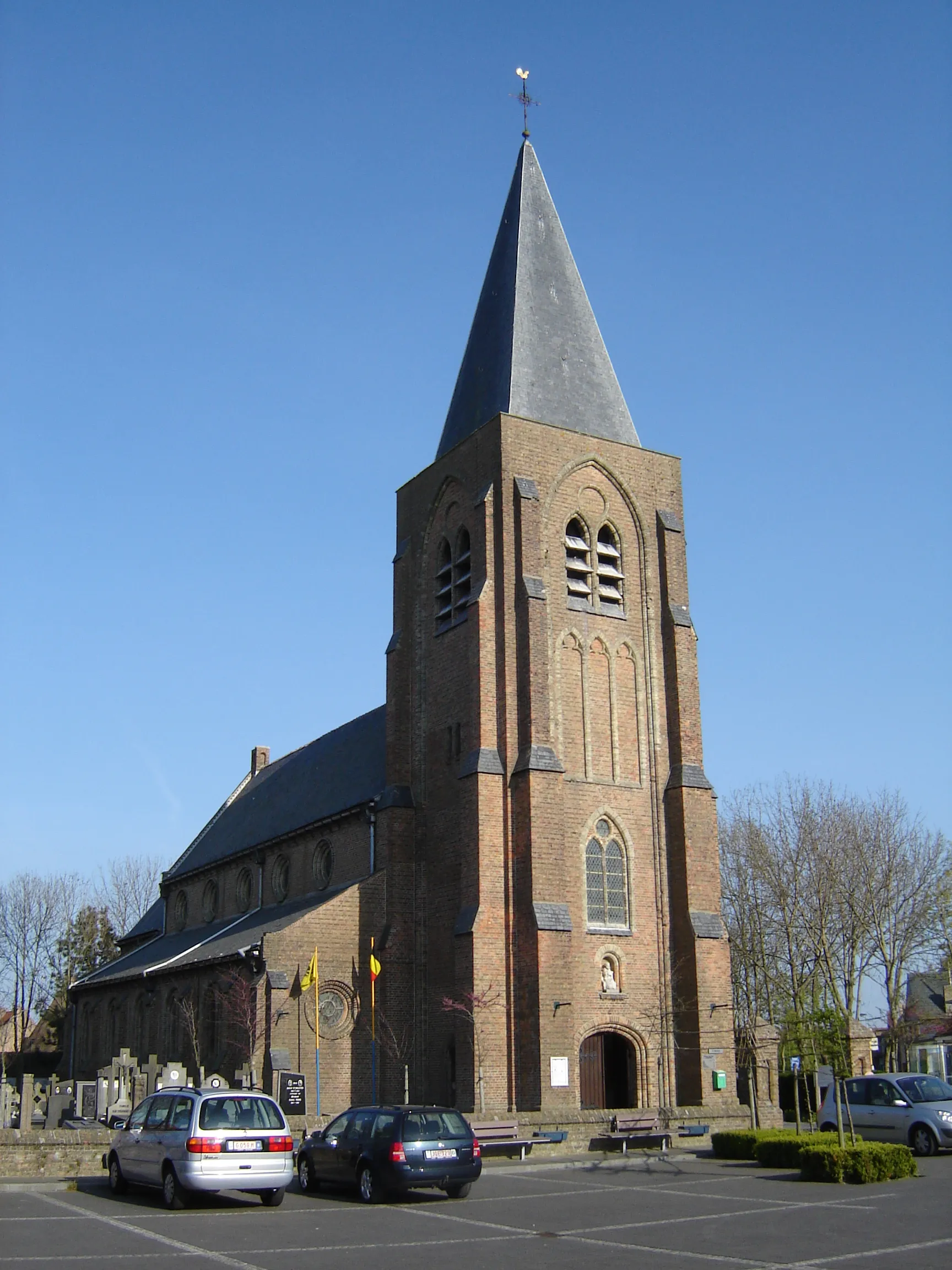 Photo showing: Church of Saint Peter in Sint-Pieterskapelle, Middelkerke, West Flanders, Belgium