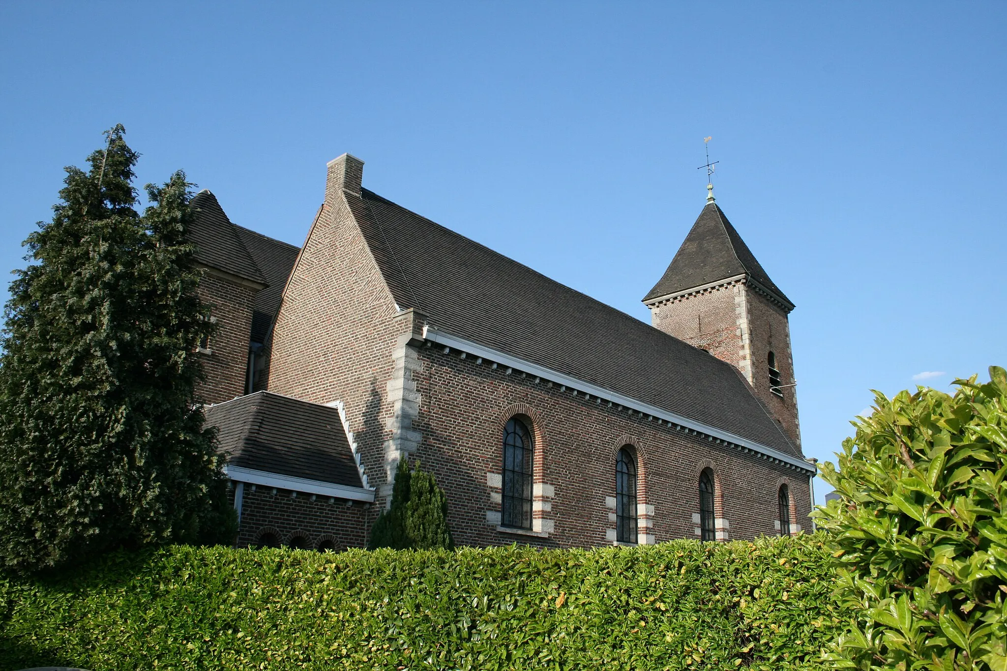 Photo showing: Mont-Saint-Aubert (Belgium), the Saint Aubert church (1774/1850).