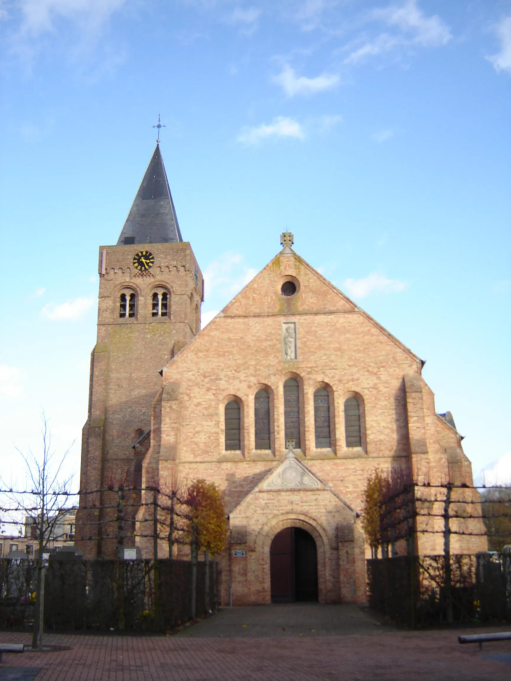 Photo showing: Church of Saint John the Baptist in Houthulst. Houthulst, West Flanders, Belgium