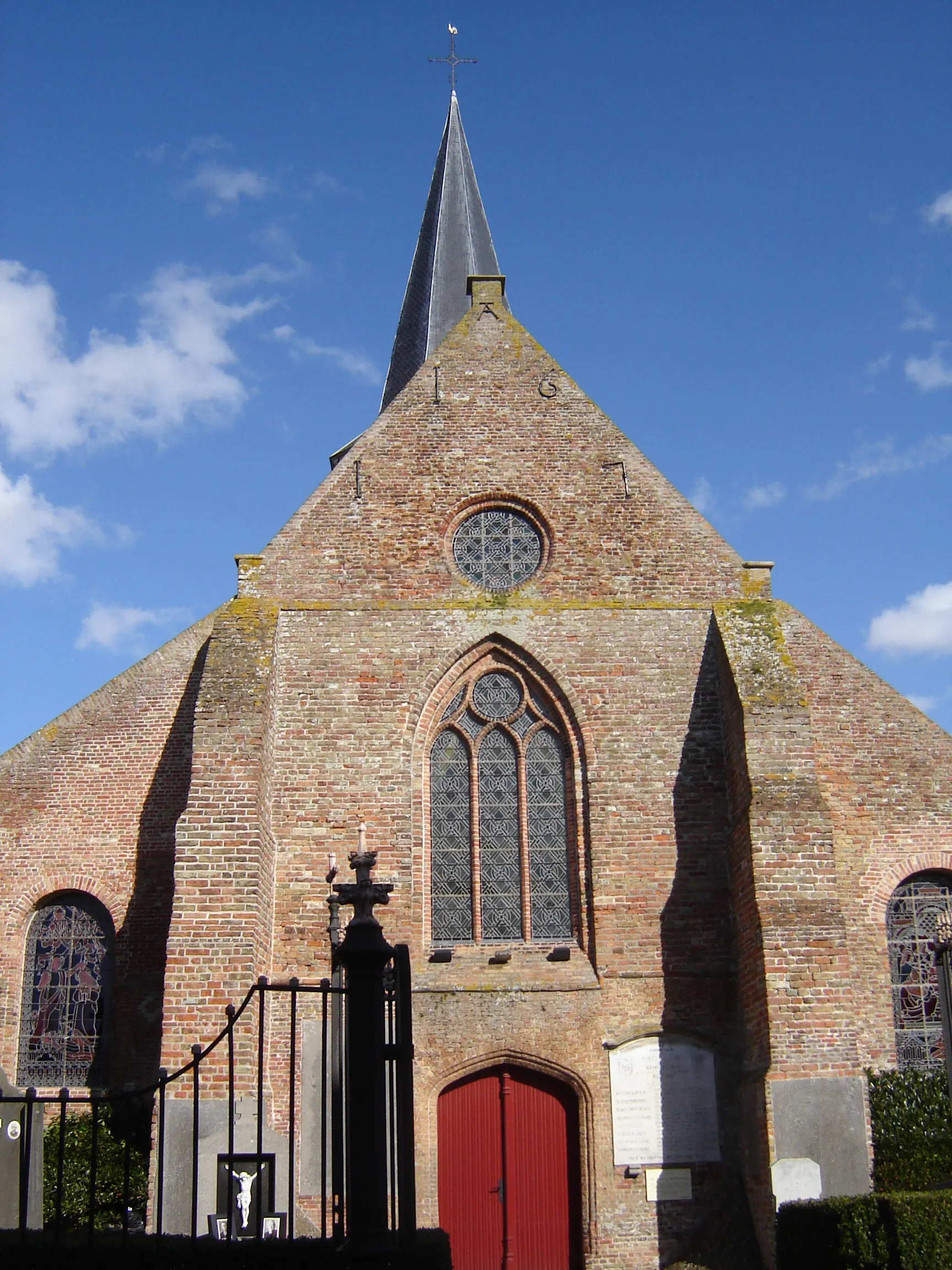 Photo showing: Sint-Bavo en Sint-Machutuskerk in Houtave Church of Saint Bavo and Saint Malo in Houtave, Zuienkerke, West Flanders, Belgium