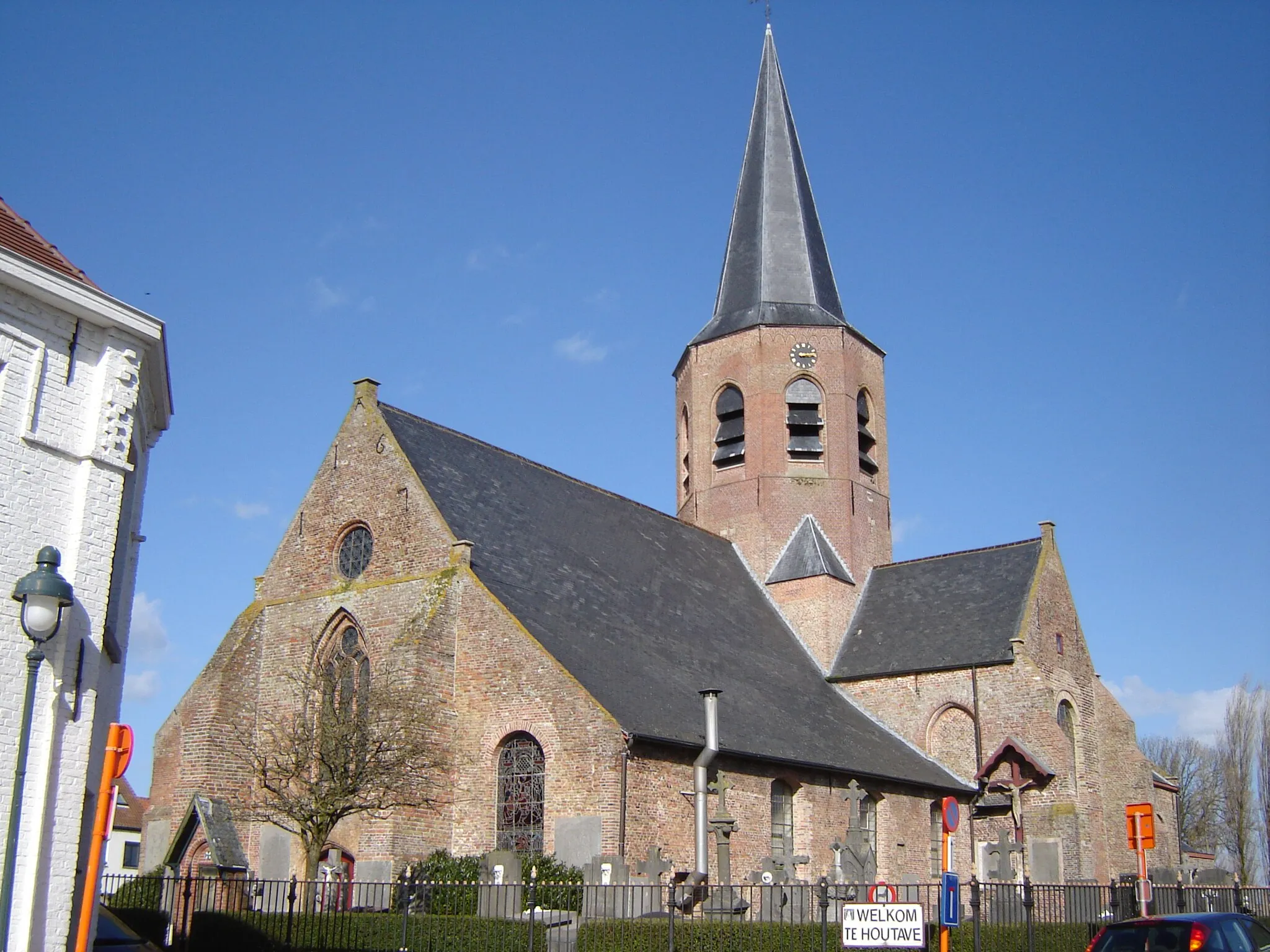 Photo showing: Sint-Bavo en Sint-Machutuskerk in Houtave Church of Saint Bavo and Saint Malo in Houtave, Zuienkerke, West Flanders, Belgium