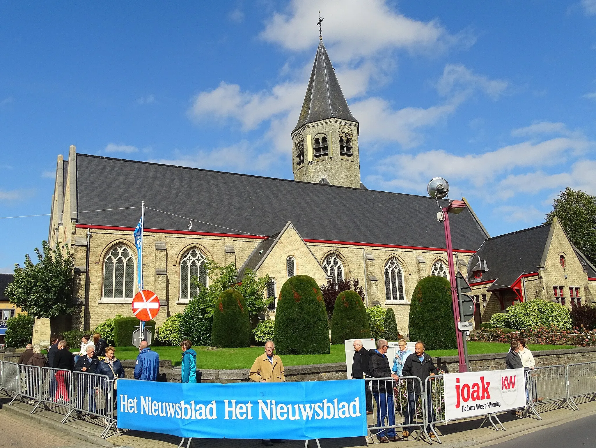 Photo showing: Reportage réalisé le vendredi 18 septembre à l'occasion de l'arrivée du Championnat des Flandres 2015 à Koolskamp (Ardooie), Belgique.