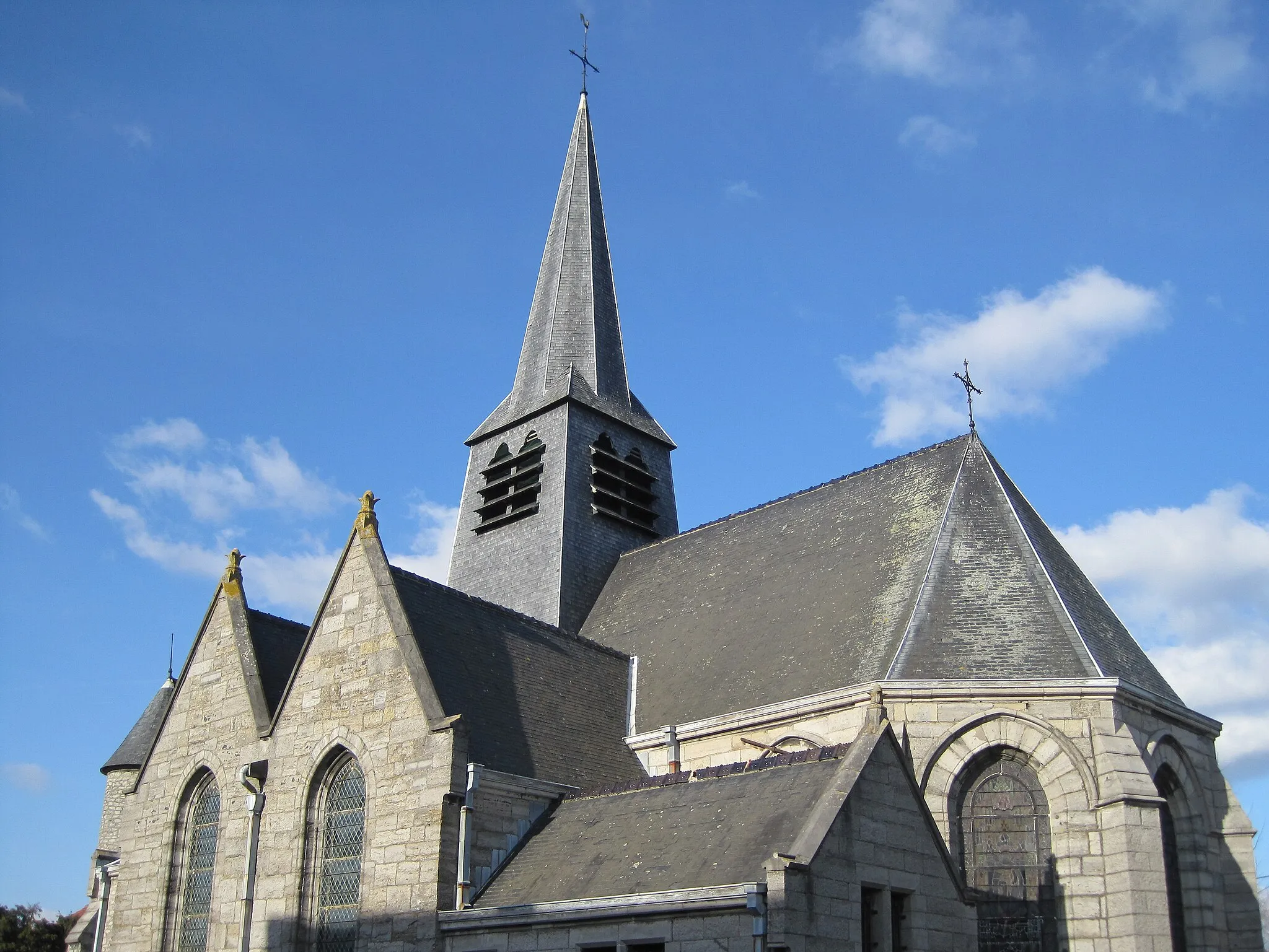 Photo showing: Bailleul (Belgium), the Saint Amand church (XIII/XVth centuries).