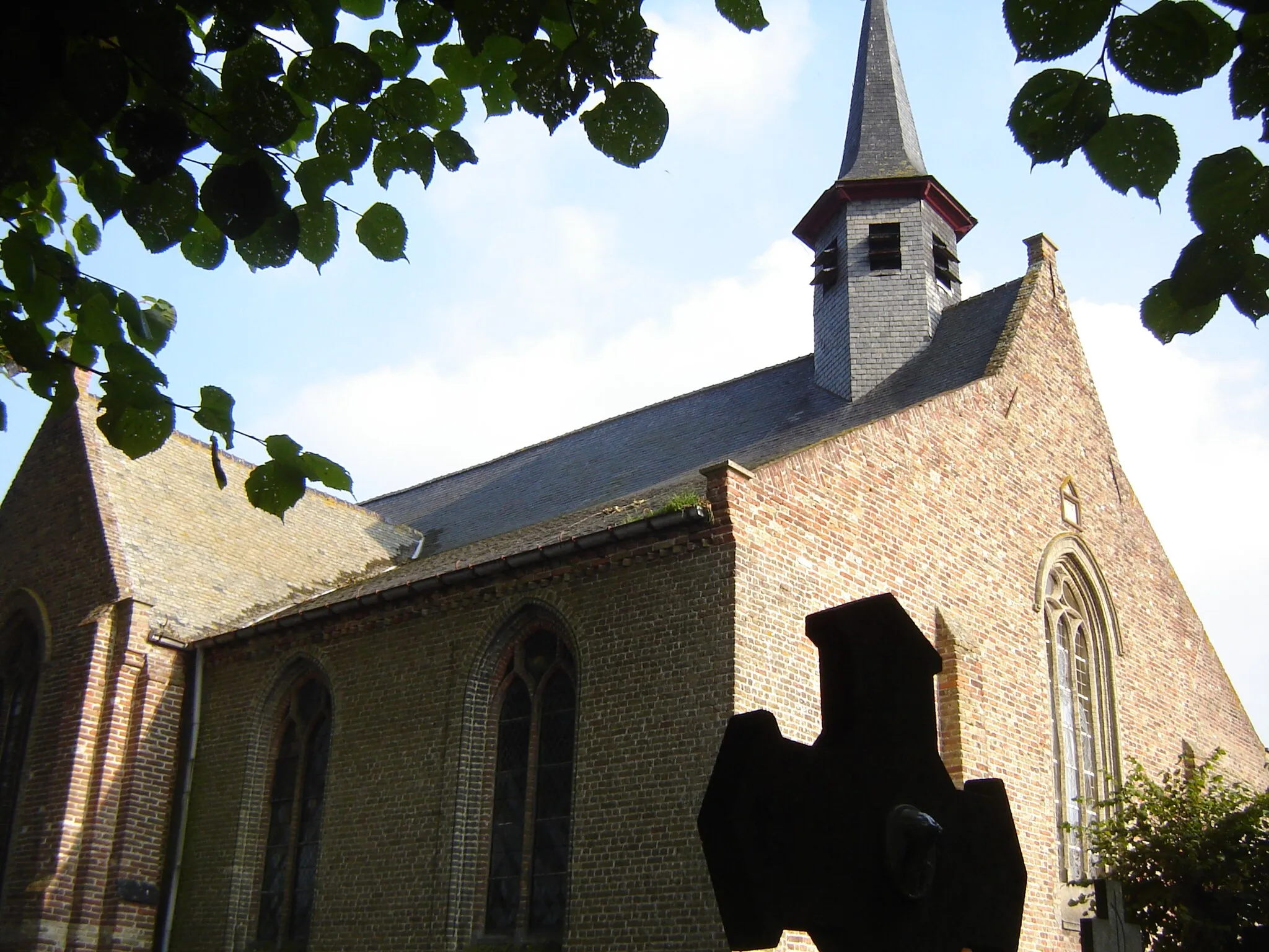 Photo showing: Church of Saint Amand in Bekegem. Bekegem, Ichtegem, West Flanders, Belgium