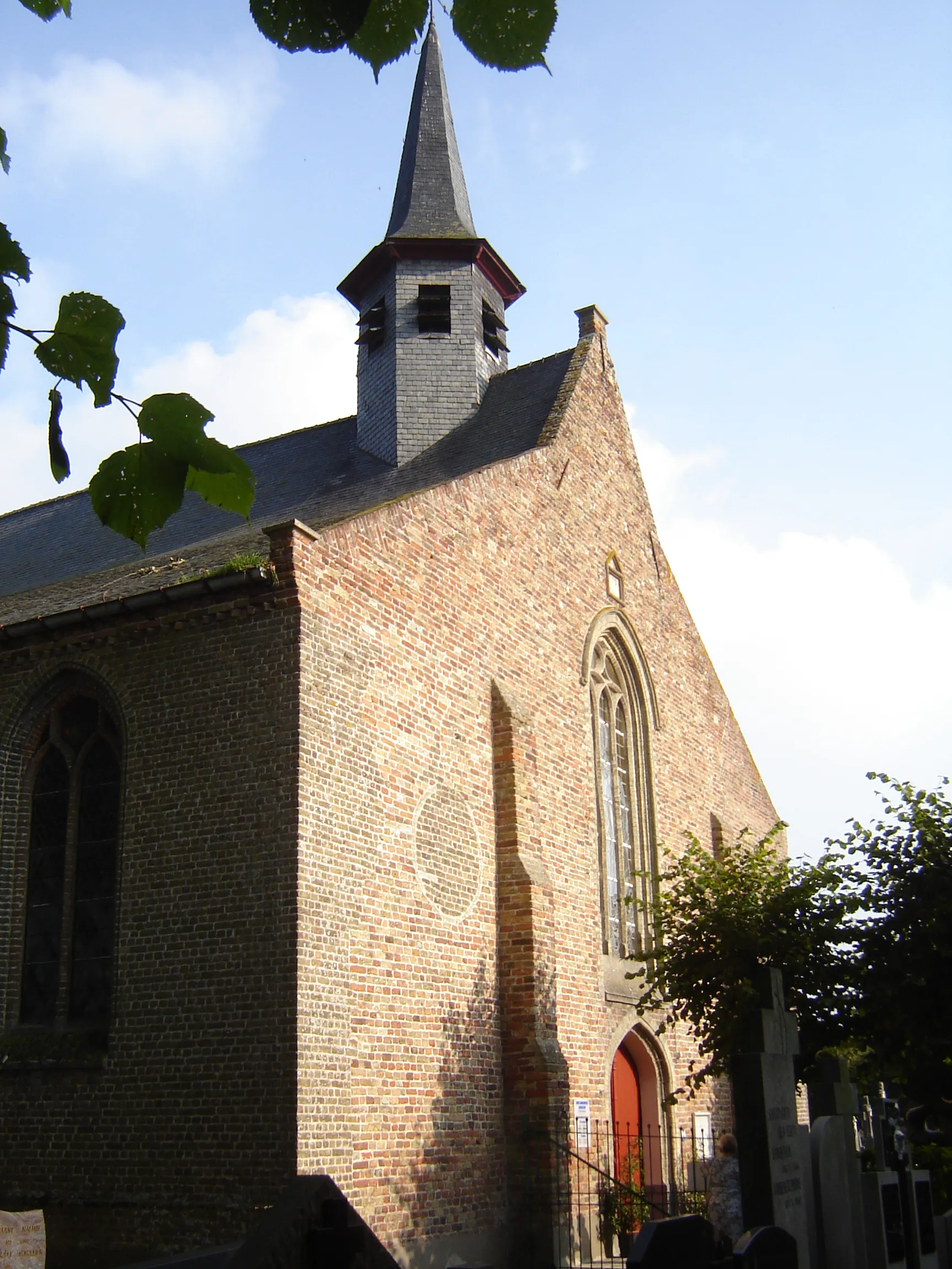 Photo showing: Church of Saint Amand in Bekegem. Bekegem, Ichtegem, West Flanders, Belgium