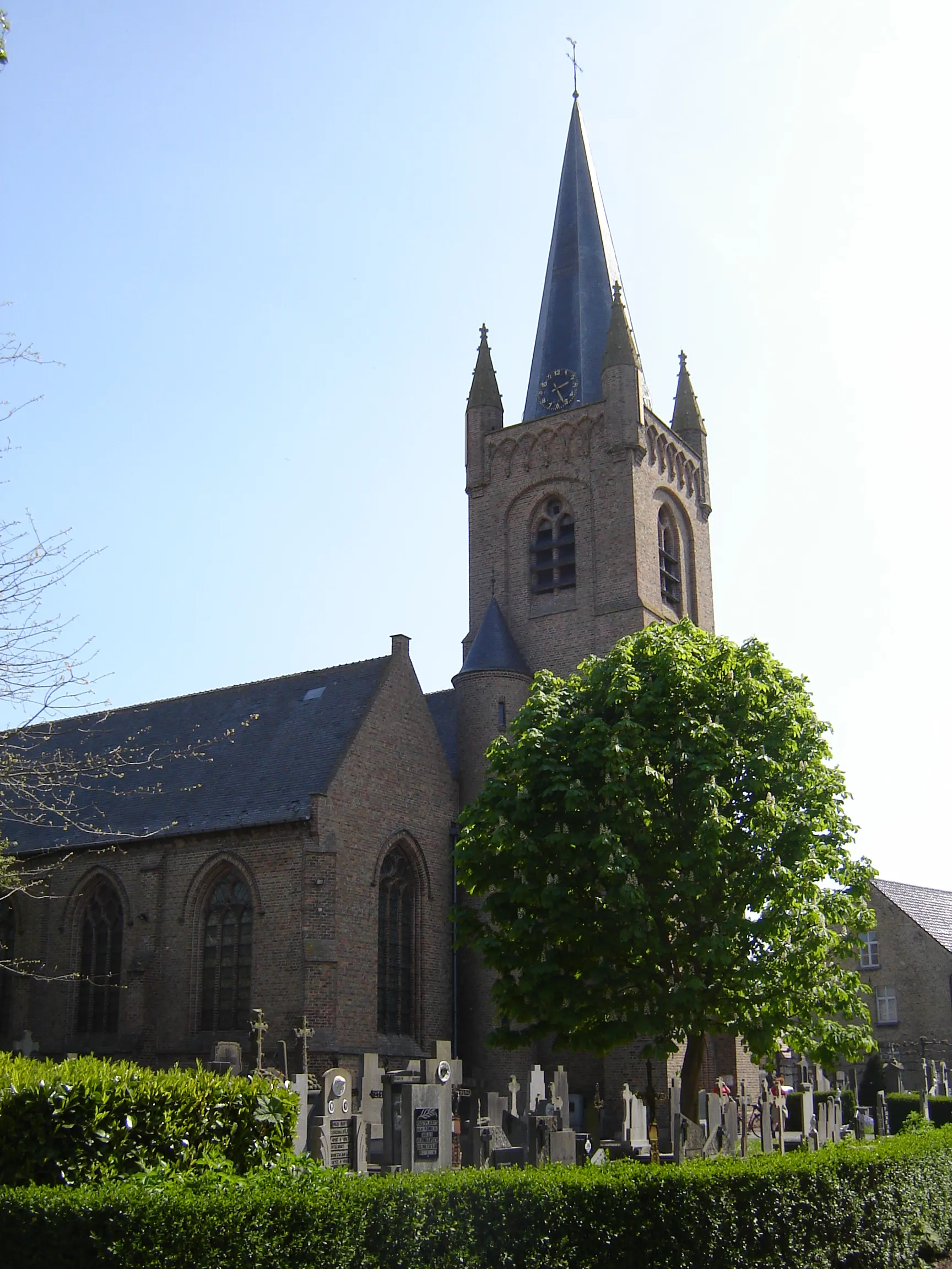 Photo showing: Sint-Niklaaskerk in Keiem Church of Saint Nicolas, Keiem, Diksmuide, West Flanders, Belgium