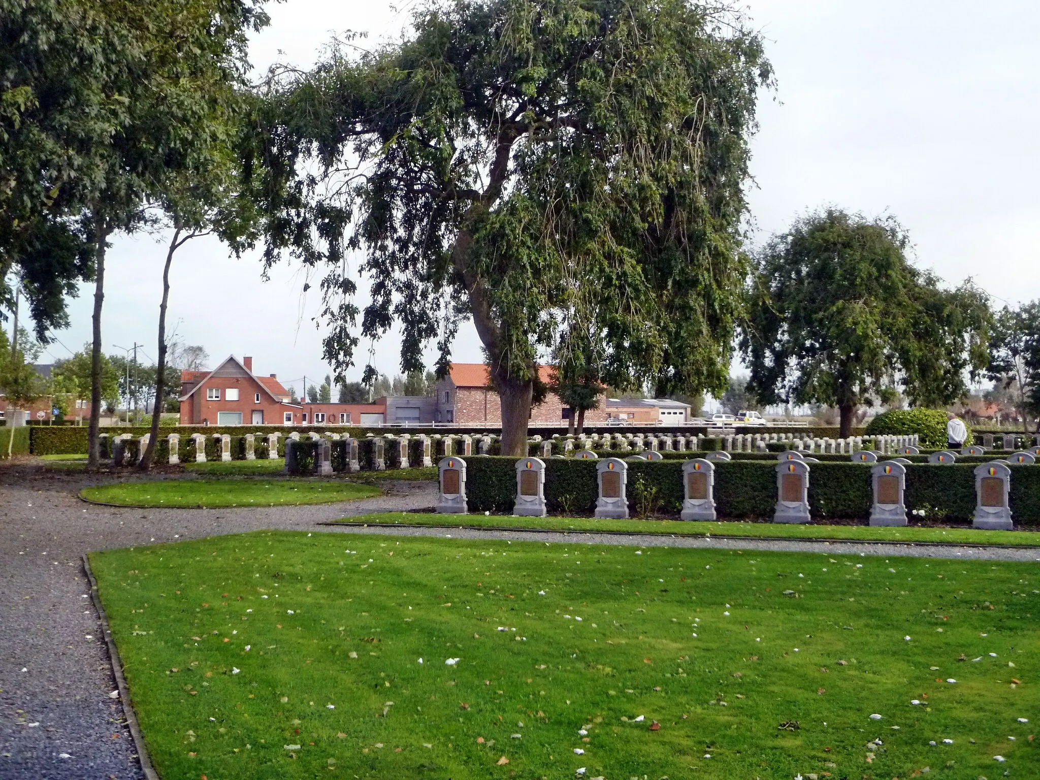 Photo showing: Belgian military cemetery from WW I; Keiem, Belgium