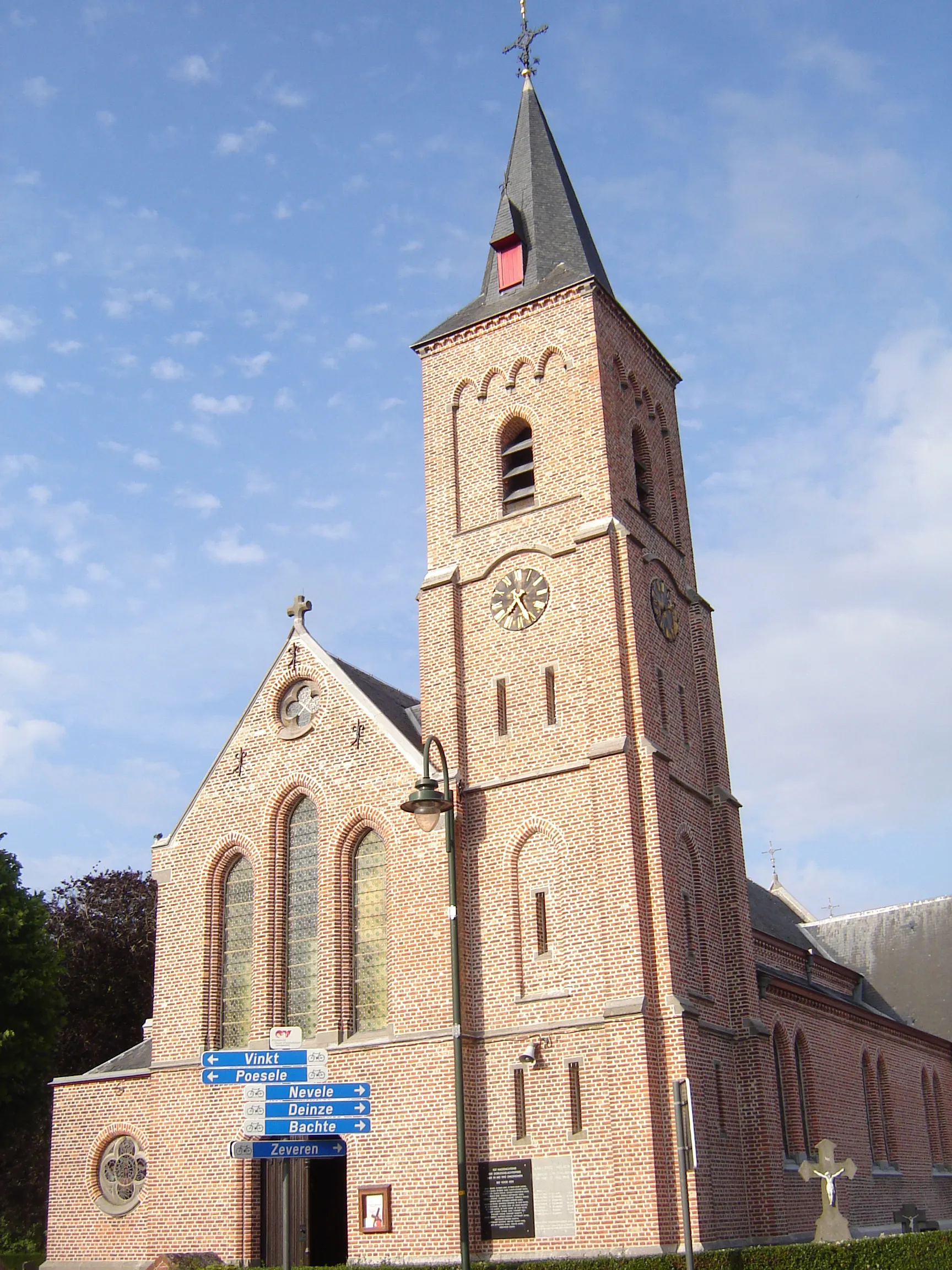 Photo showing: Church of Saint Nicholas in Meigem. Meigem, Deinze, East Flanders, Belgium