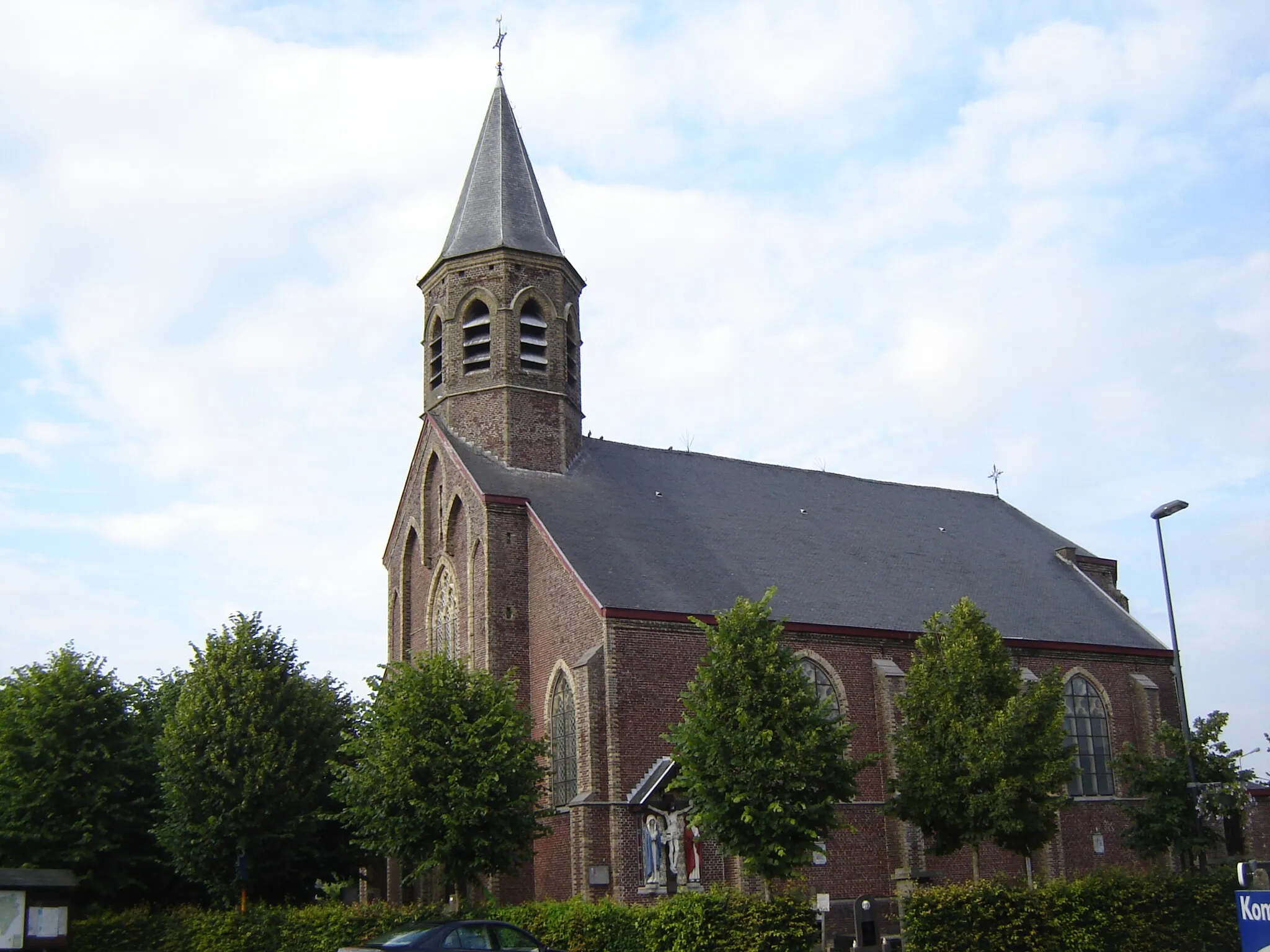 Photo showing: Church of Saint Lawrence in Poesele. Poesele, Nevele, East Flanders, Belgium